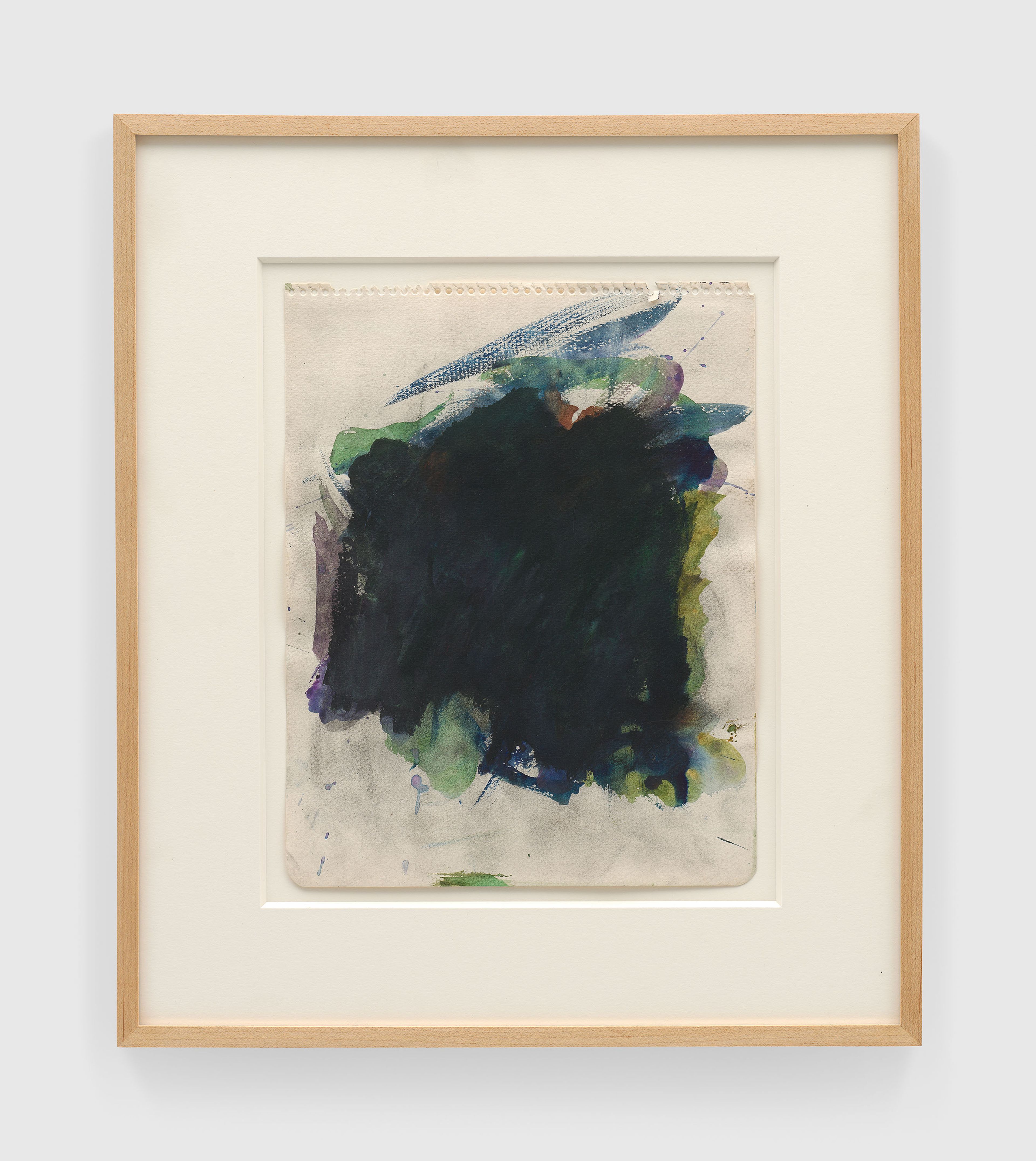An untitled work on paper by Joan Mitchell, dated circa 1964.