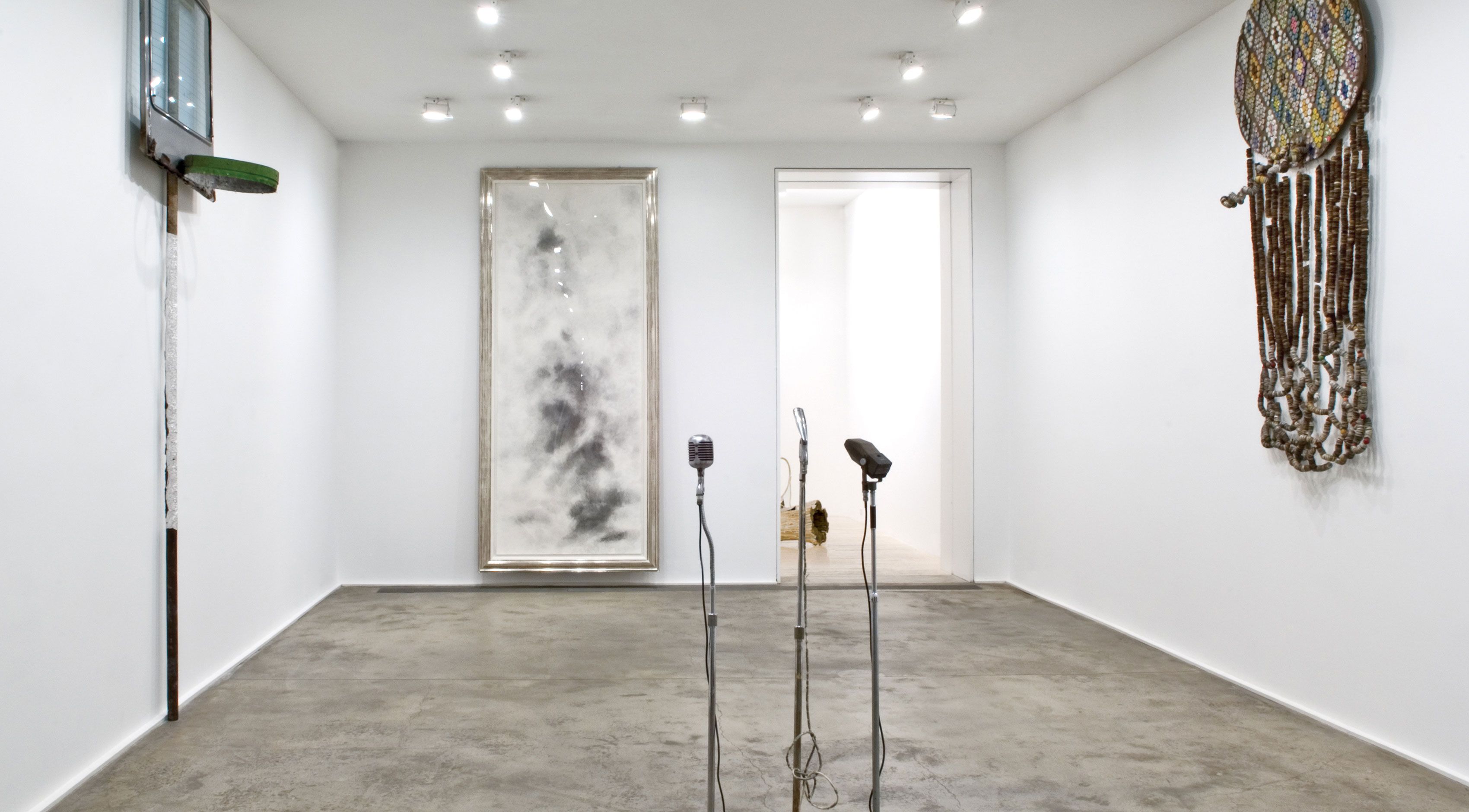 Installation view of the exhibition David Hammons: Selected Works, at Zwirner and Wirth in New York, dated 2006.