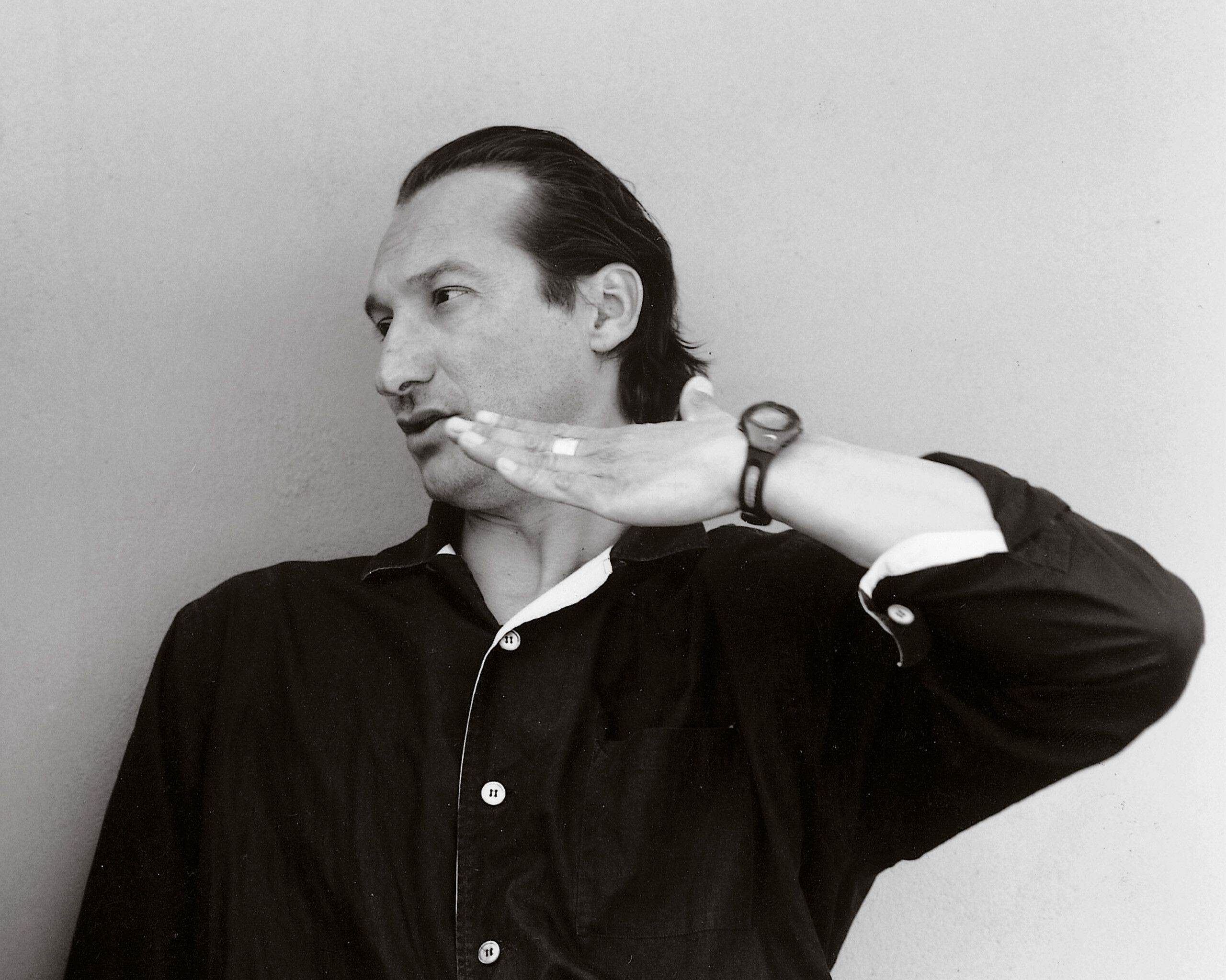 Portrait of Juan Muñoz in Madrid, 2000. Photo by Cristina Iglesias