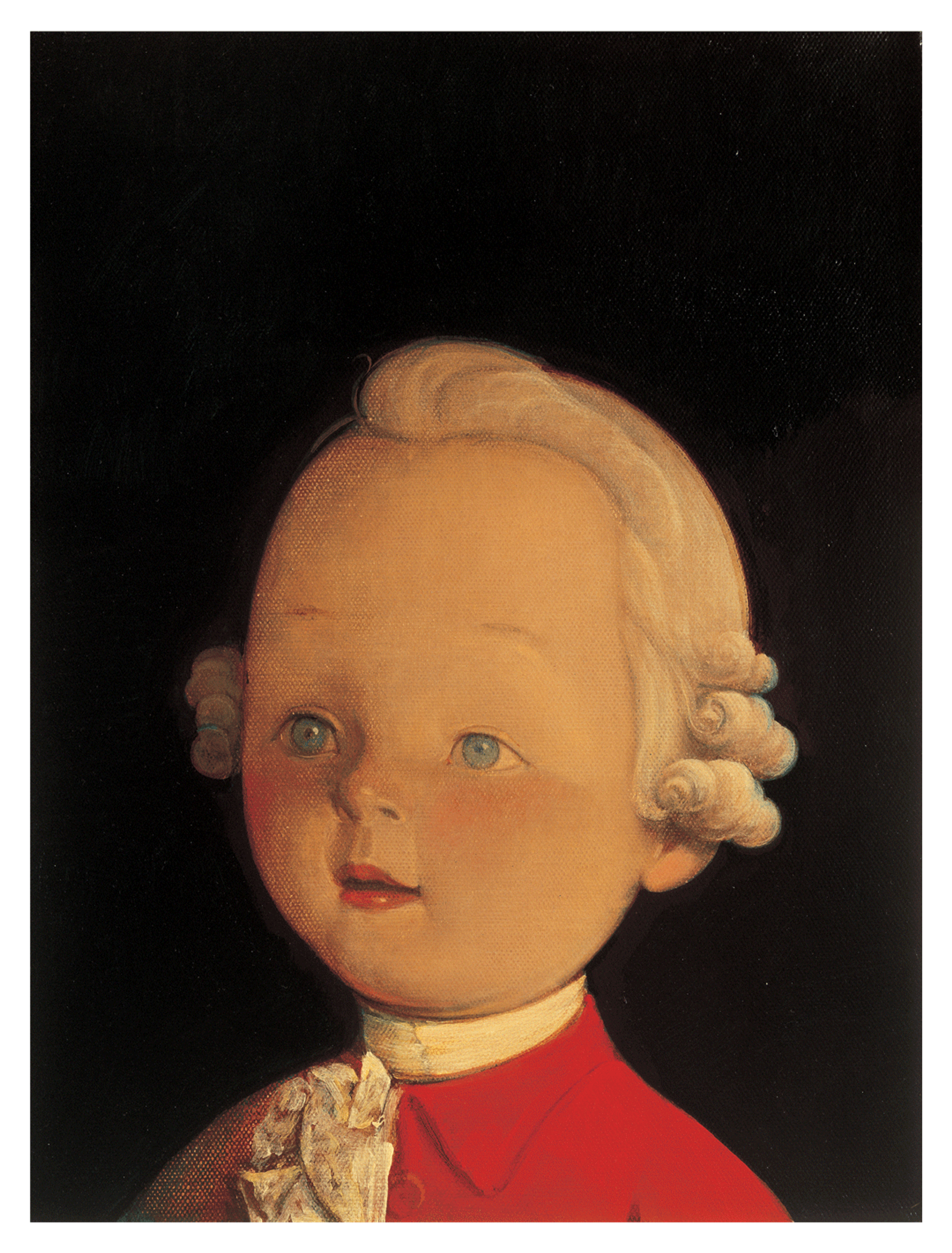 A painting by Liu Ye, titled Mozart, dated 2009.