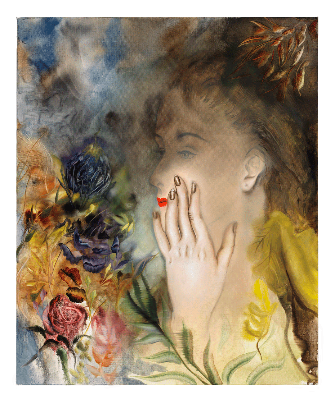 A painting by Autumn Ramsey titled The Myth, dated 2019.