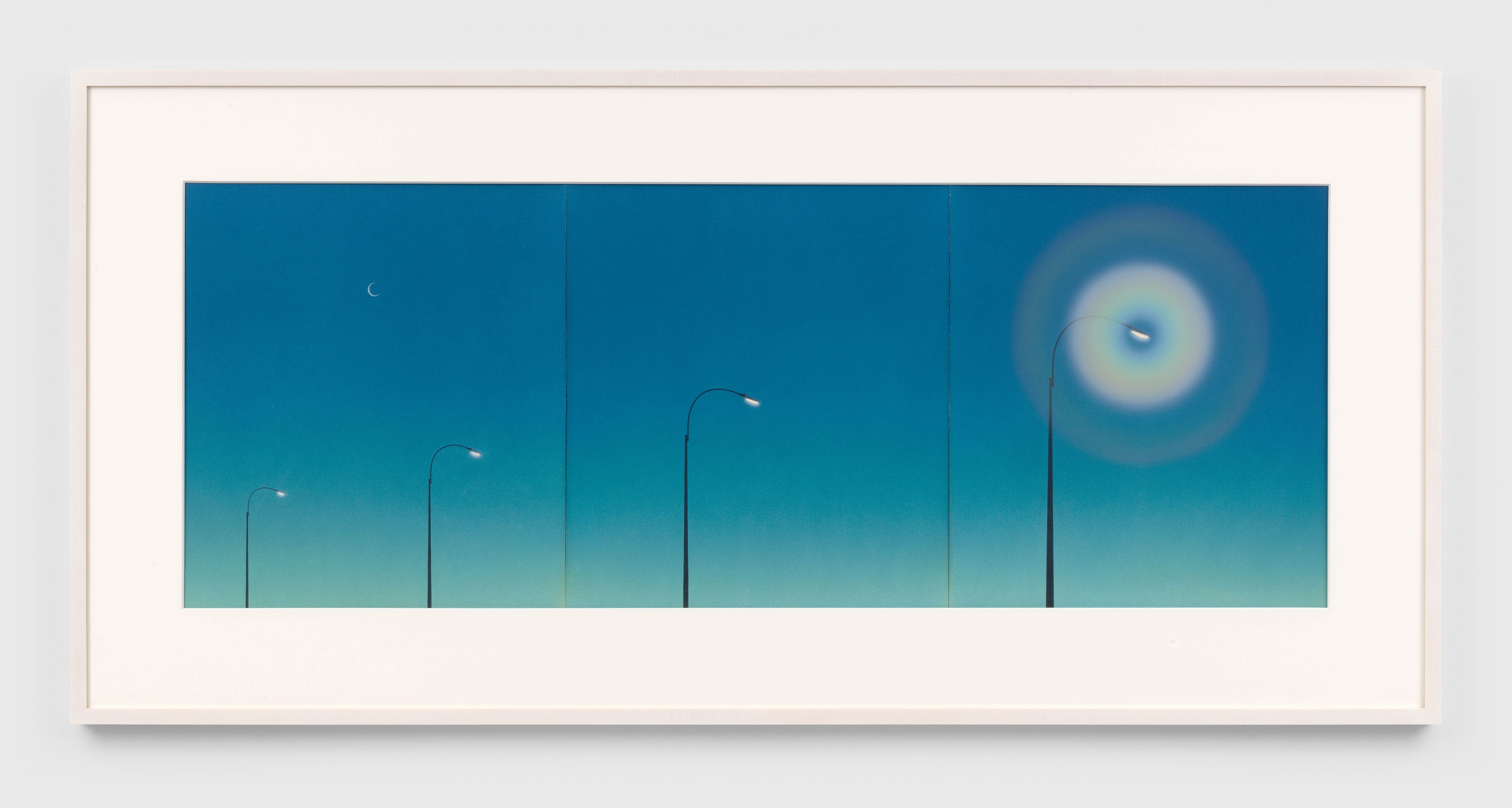 A painting by Ching Ho Cheng, titled Freeway Lights, dated 1977.