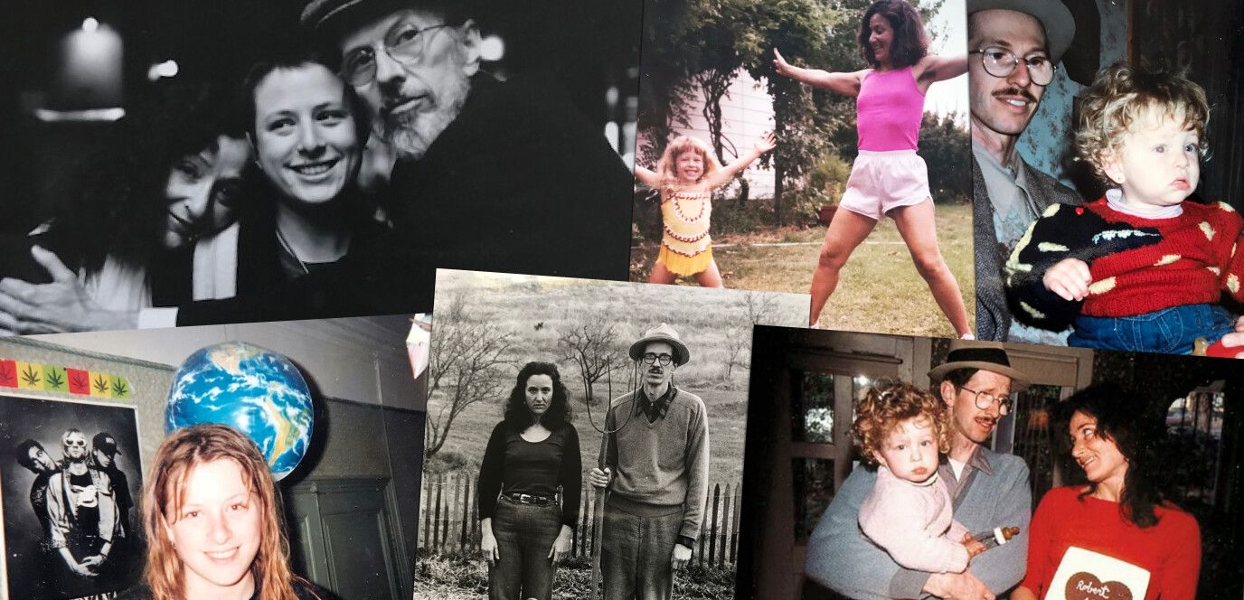 A collage of the Crumb family