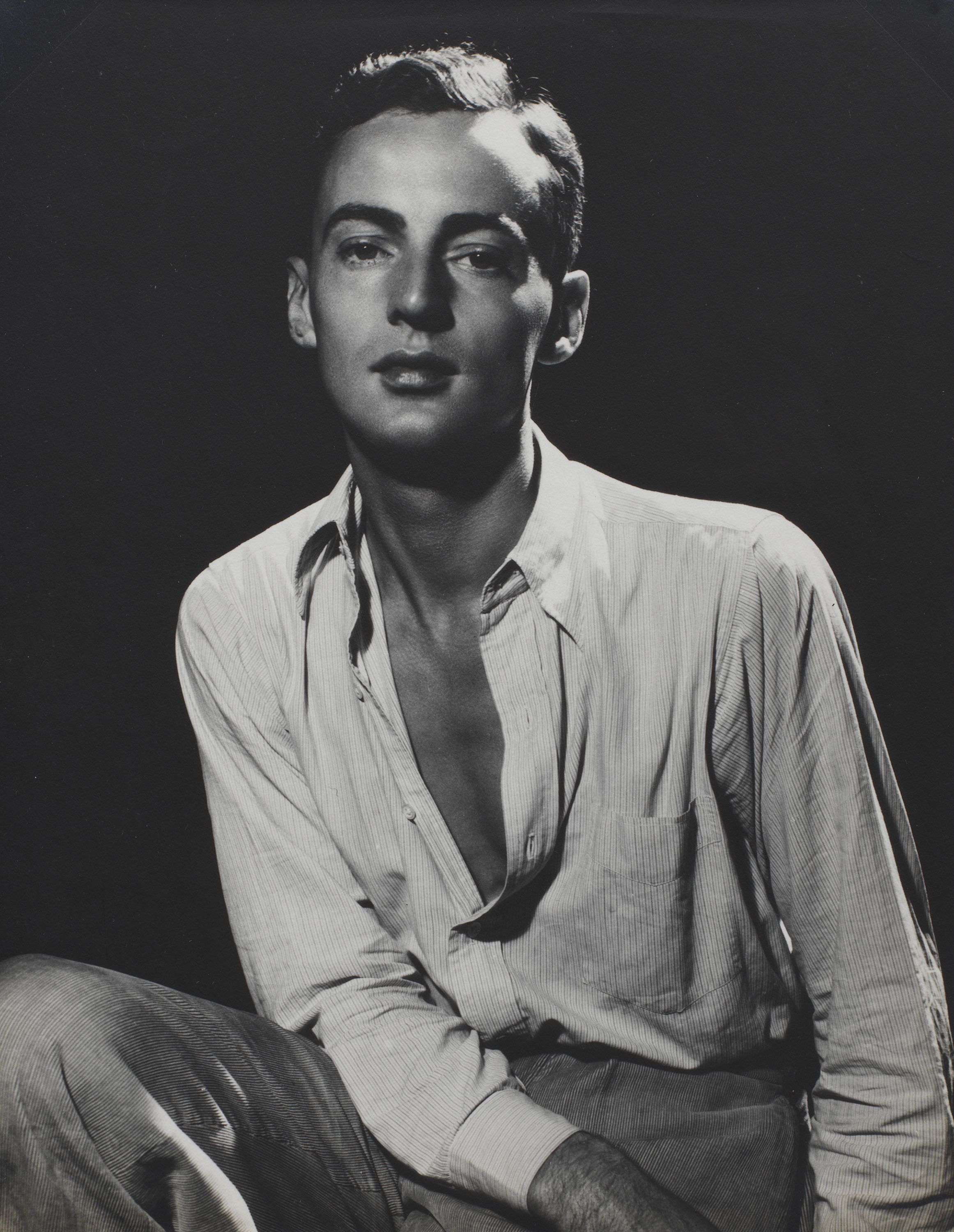 A gelatin silver print by George Platt Lynes, titled Self-Portrait, circa 1928 to 1929.