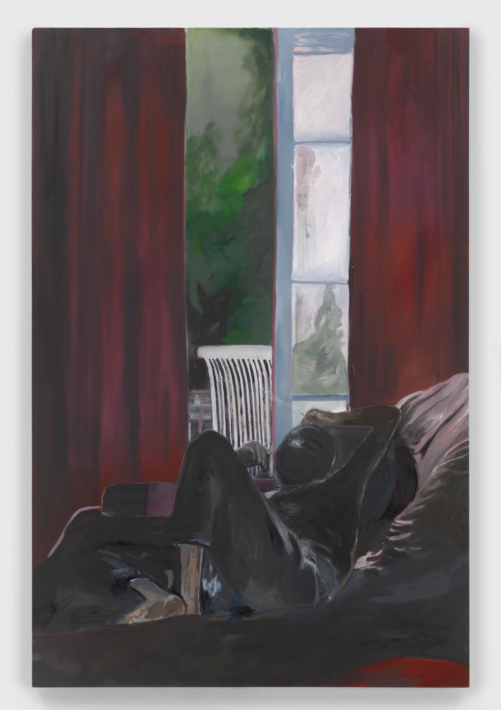 An oil on canvas artwork by Noah Davis, titled Sugartown, dated 2011.