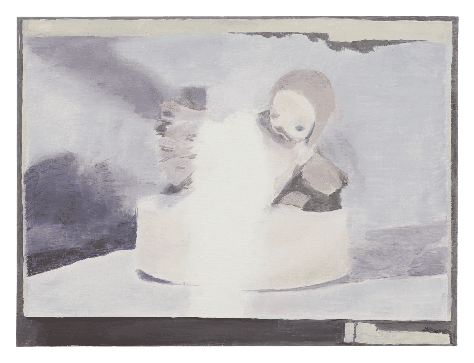 A painting by Luc Tuymans, titled The Heritage IX, dated 1996.