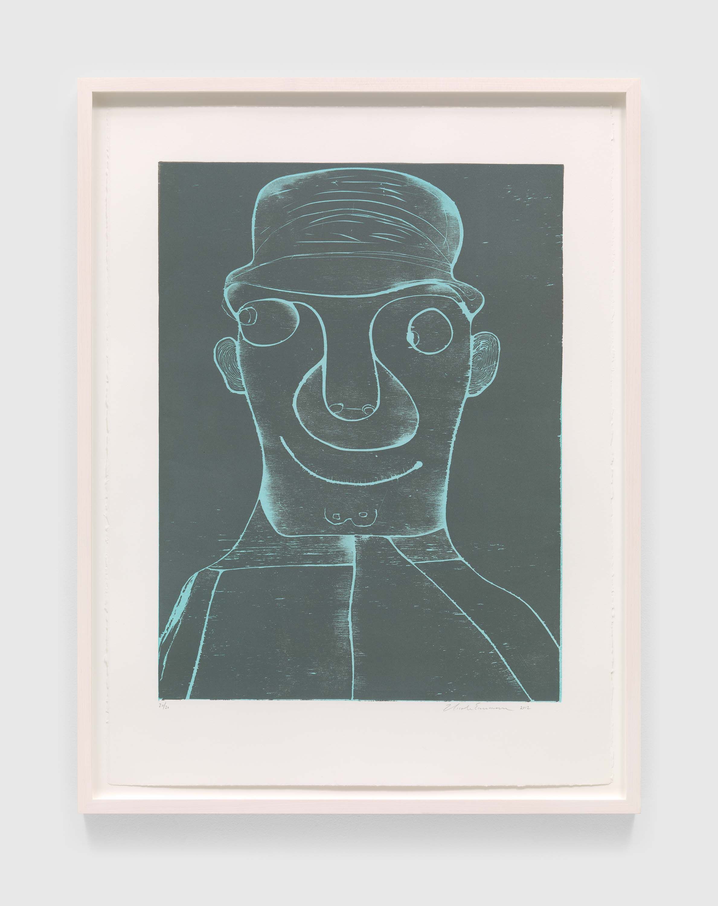 An untitled print by Nicole Eisenman, dated 2012.