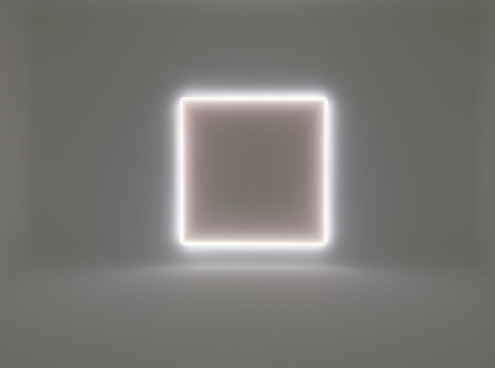 An untitled sculpture by Doug Wheeler, dated 2014.