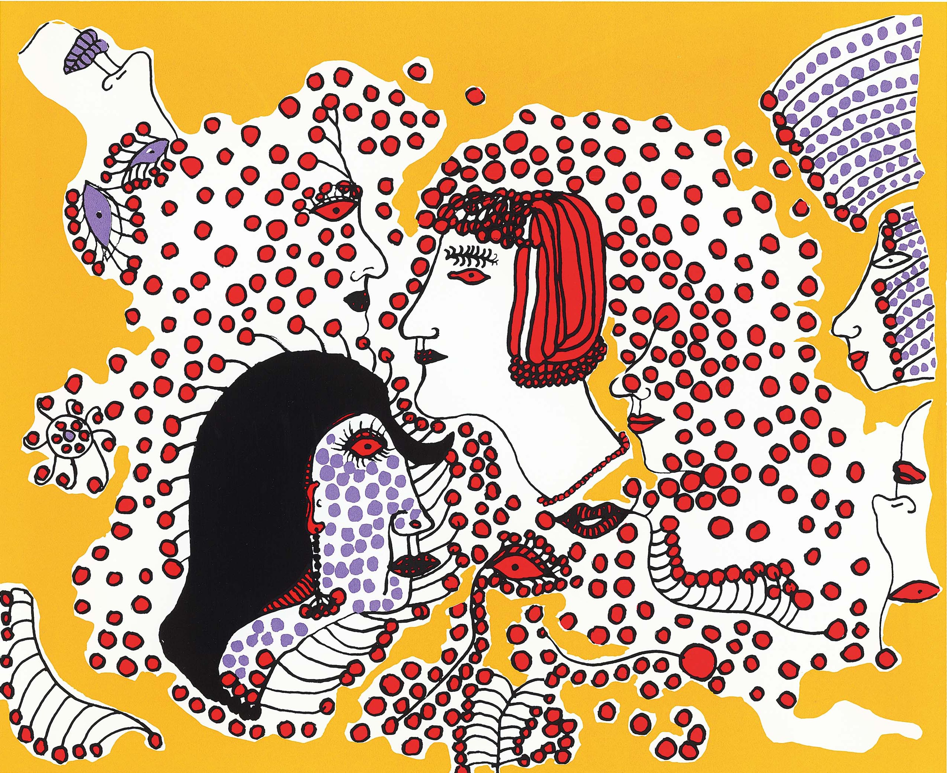 A print by Yayoi Kusama.