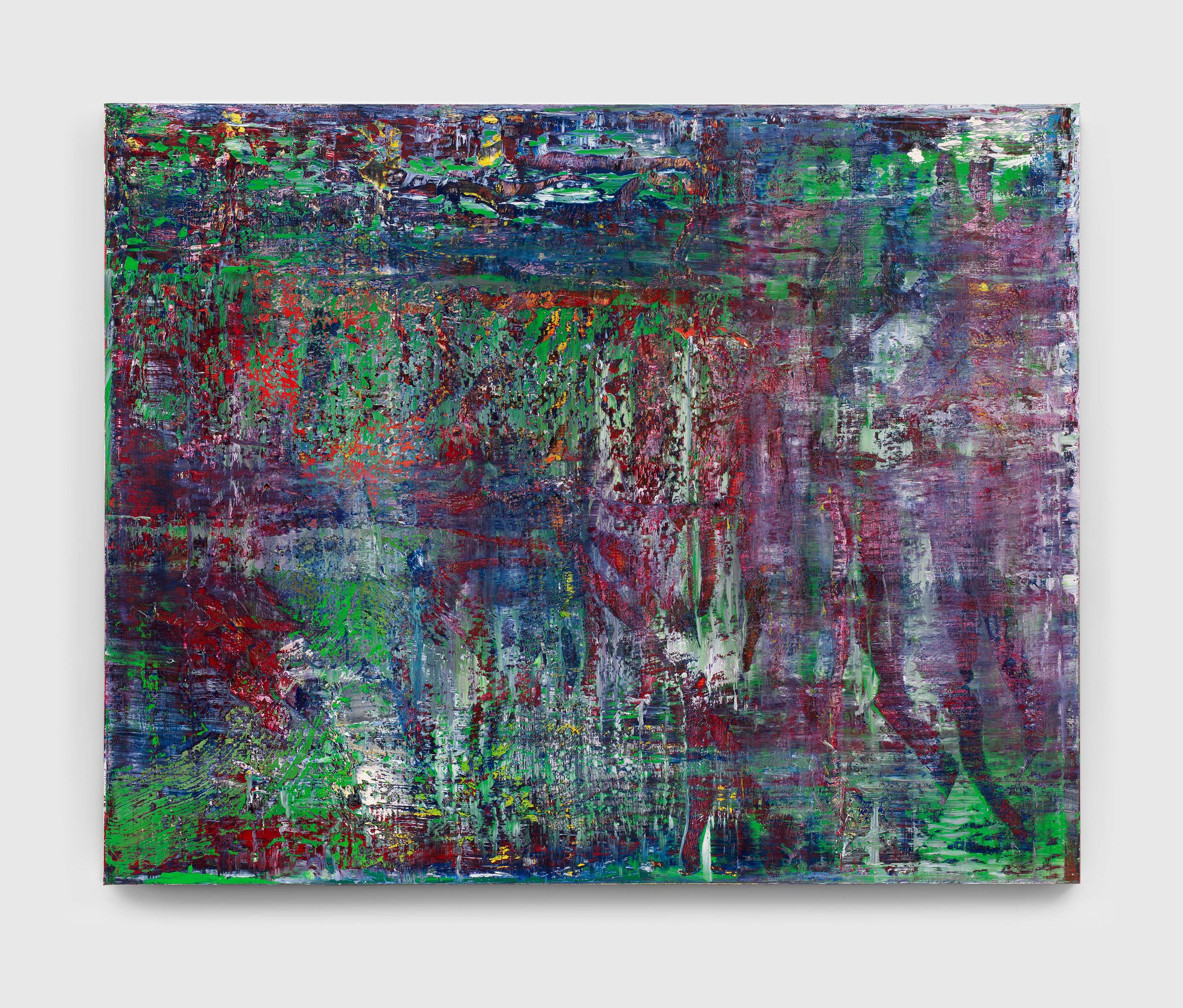 A painting by Gerhard Richter, titled Abstraktes Bild (Abstract Painting), dated 2017.