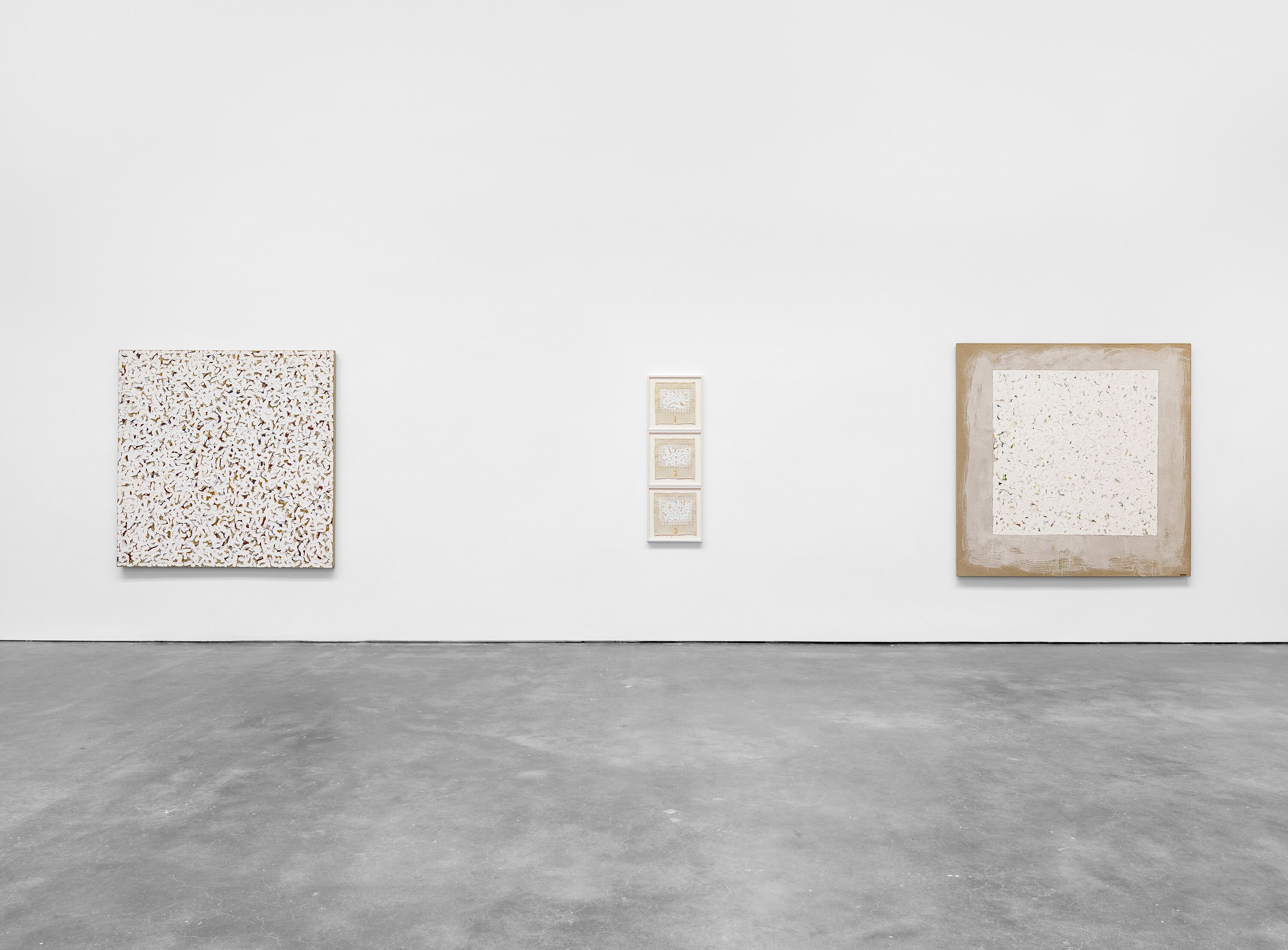 An Installation view, Robert Ryman: 1961-1964, David Zwirner, New York, dated 2022