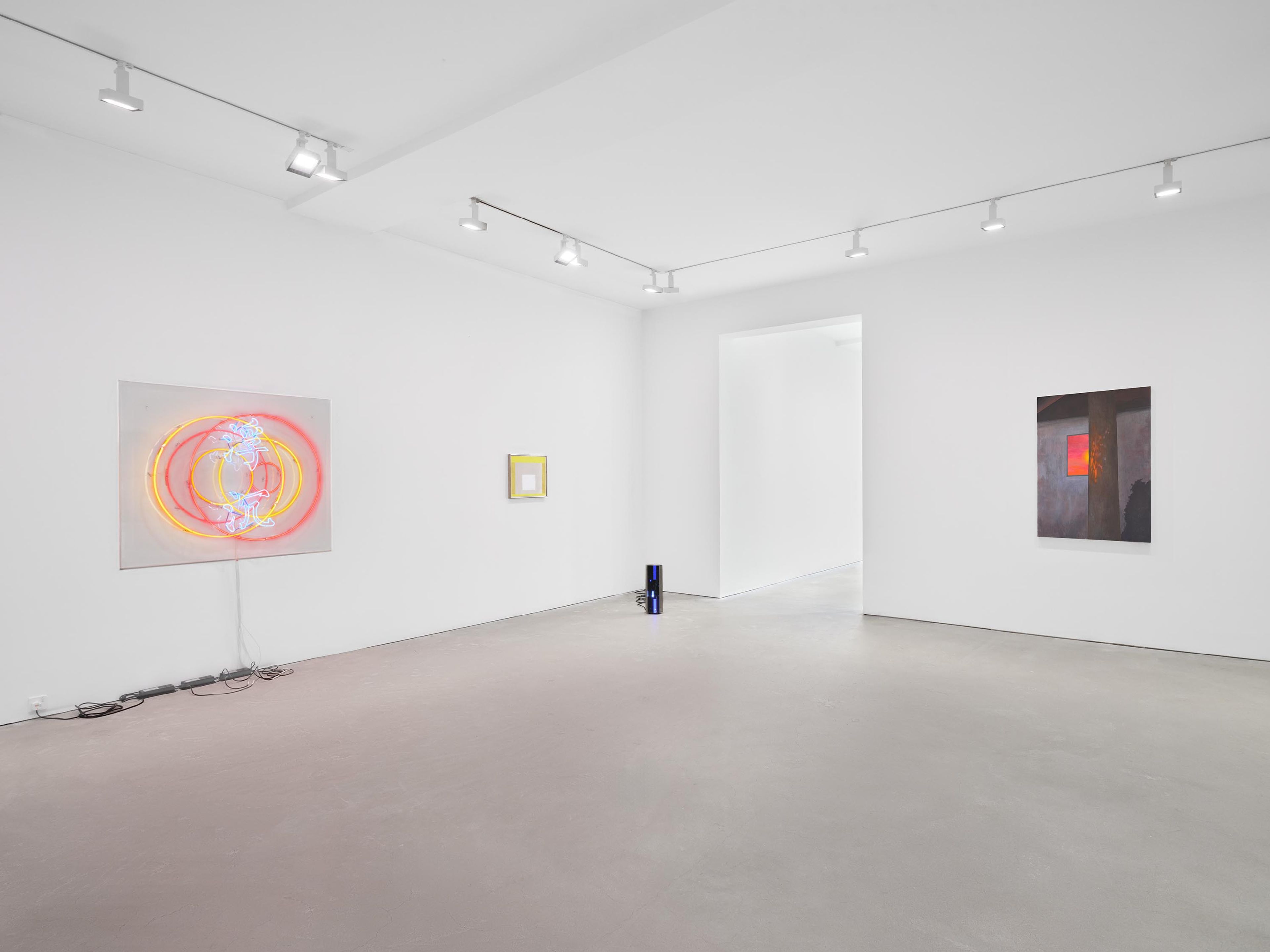 An installation of the exhibition, Border(line), at David Zwirner in Hong Kong, dated 2025.