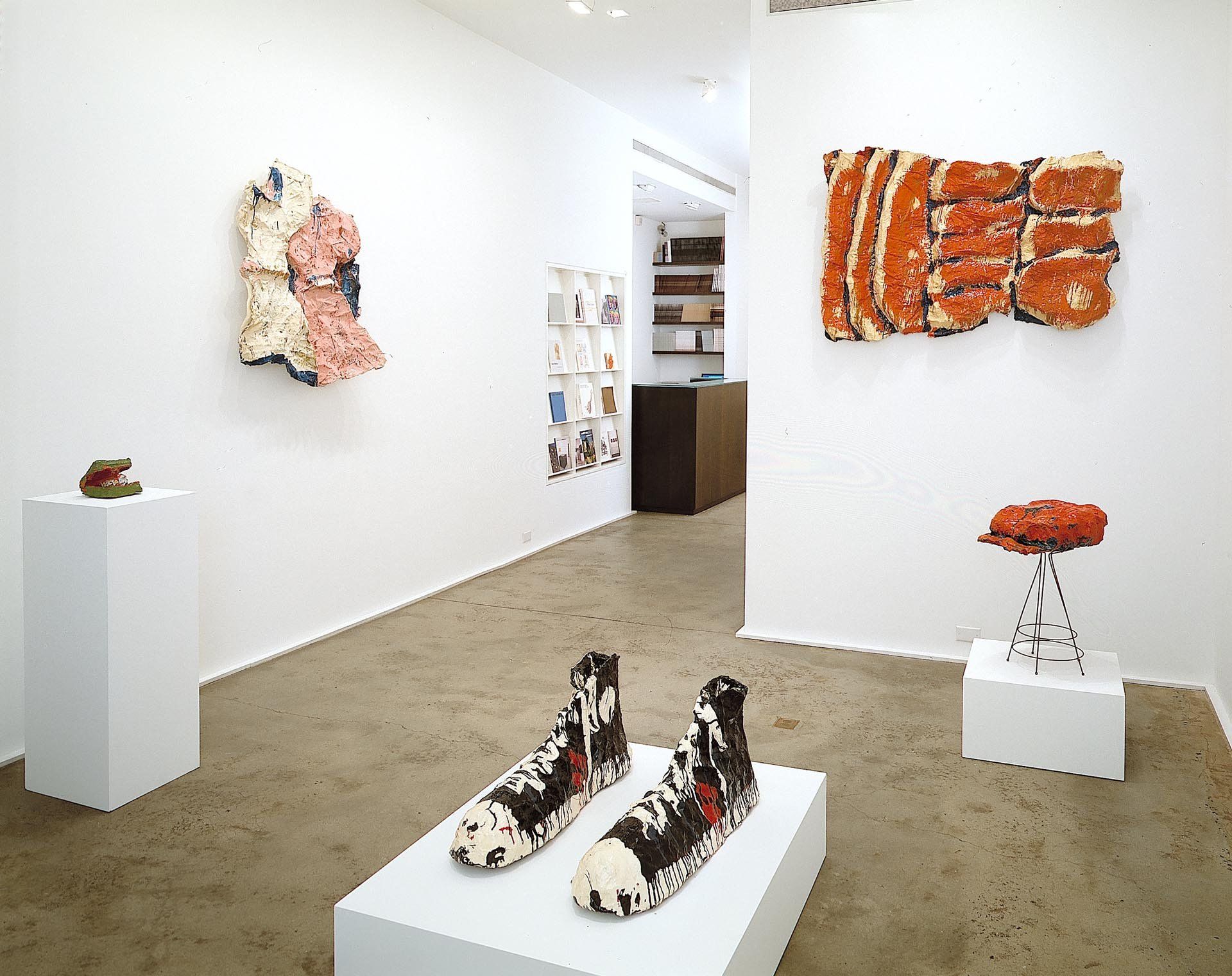 An installation view of the exhibition Claes Oldenburg, at David Zwirner New York, dated 2005.