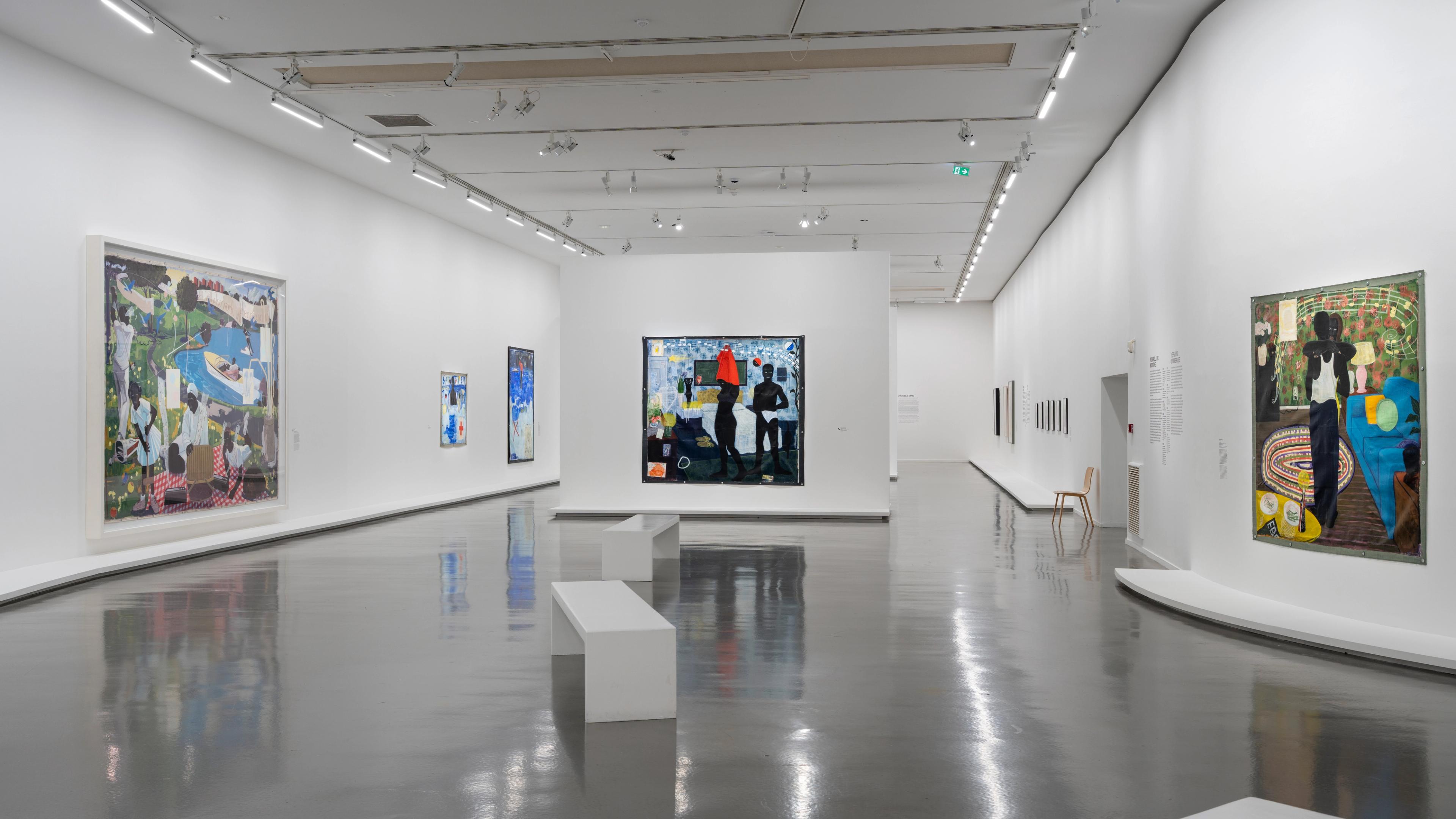 Installation view, Kerry James Marshall: The Histories, at Musée d'Art Moderne de Paris, located in France, dated 2026
