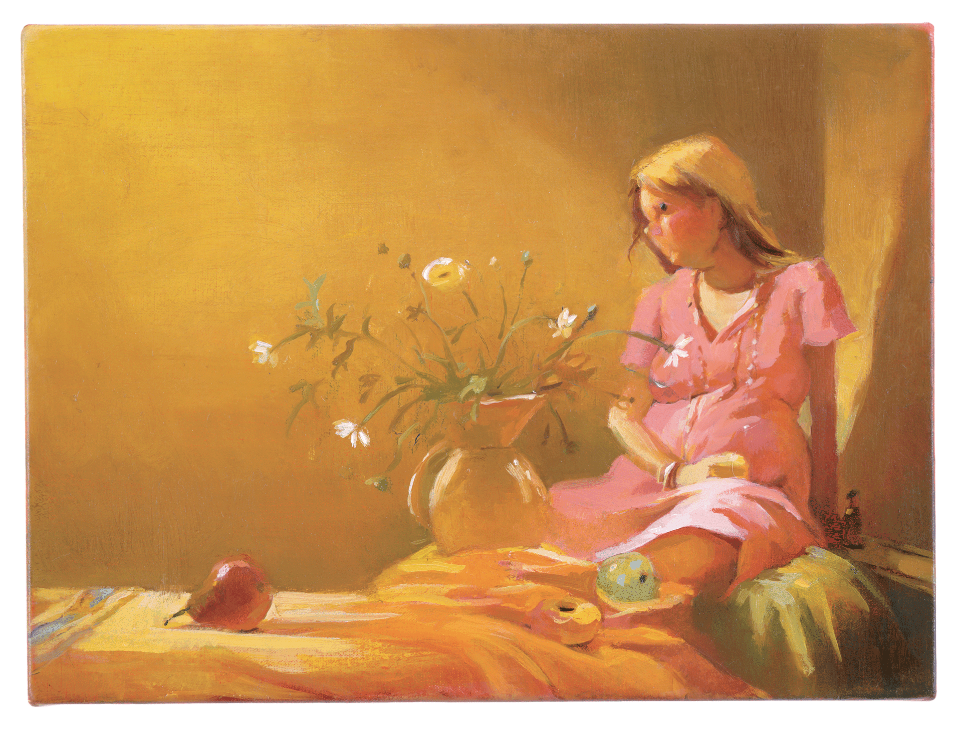 A painting by Lisa Yuskavage, titled Sarah II, dated 2005.