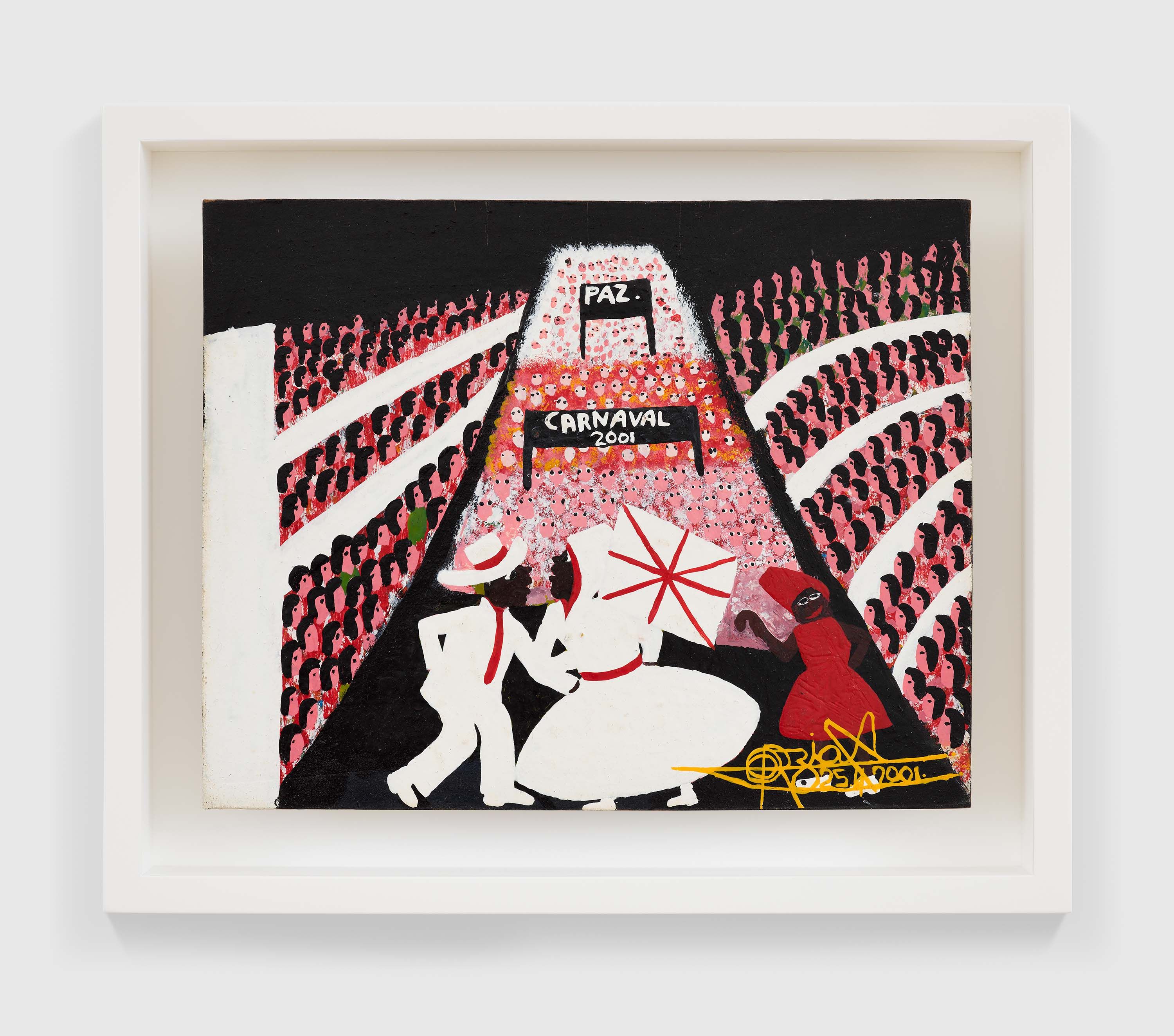 A painting by Odoteres Ricardo de Ozias, titled Sem título, dated 2001.