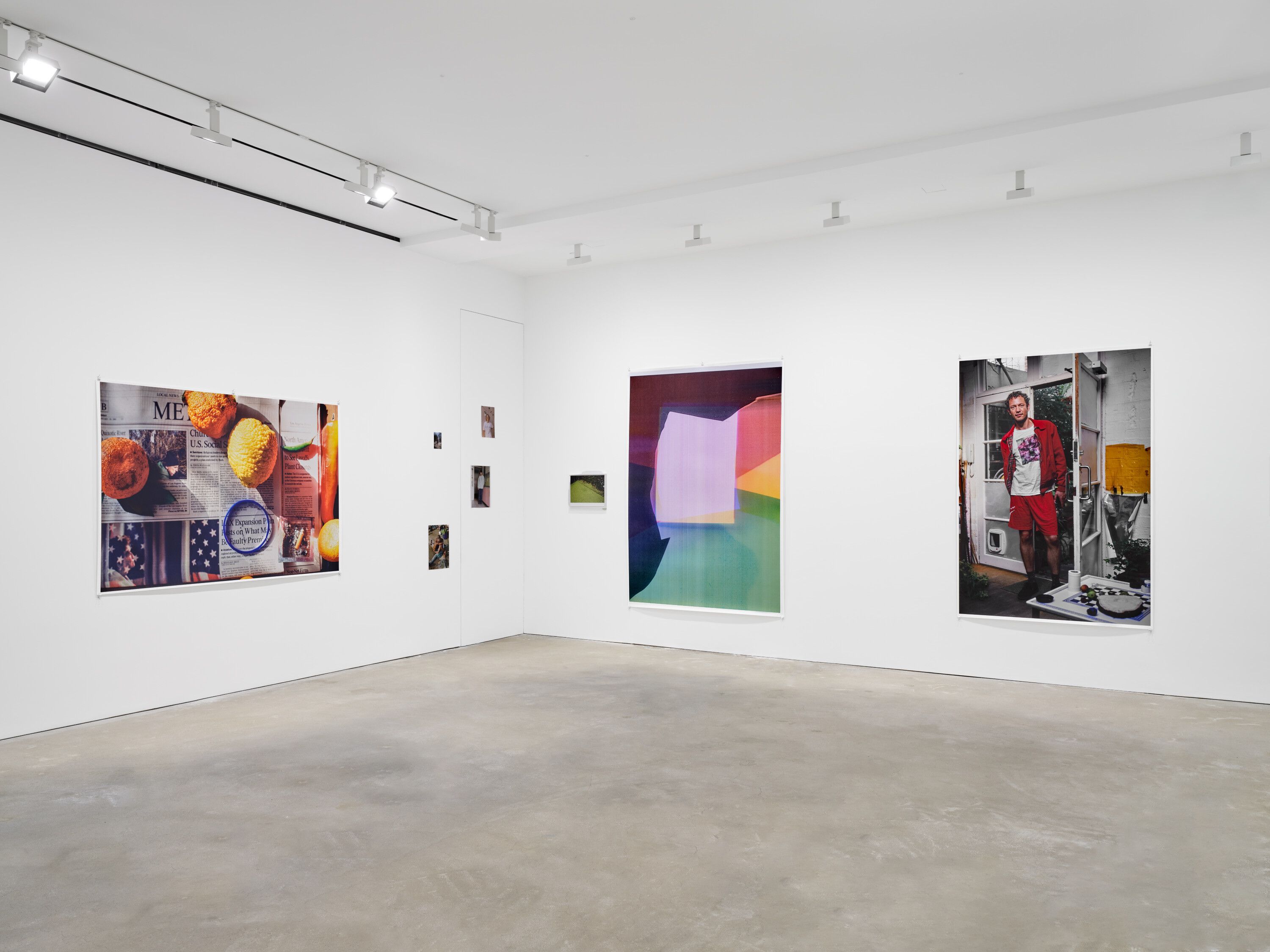 An installation view of the exhibition, Wolfgang Tillmans: The Point Is Matter, at David Zwirner in Hong Kong, dated 2024.
