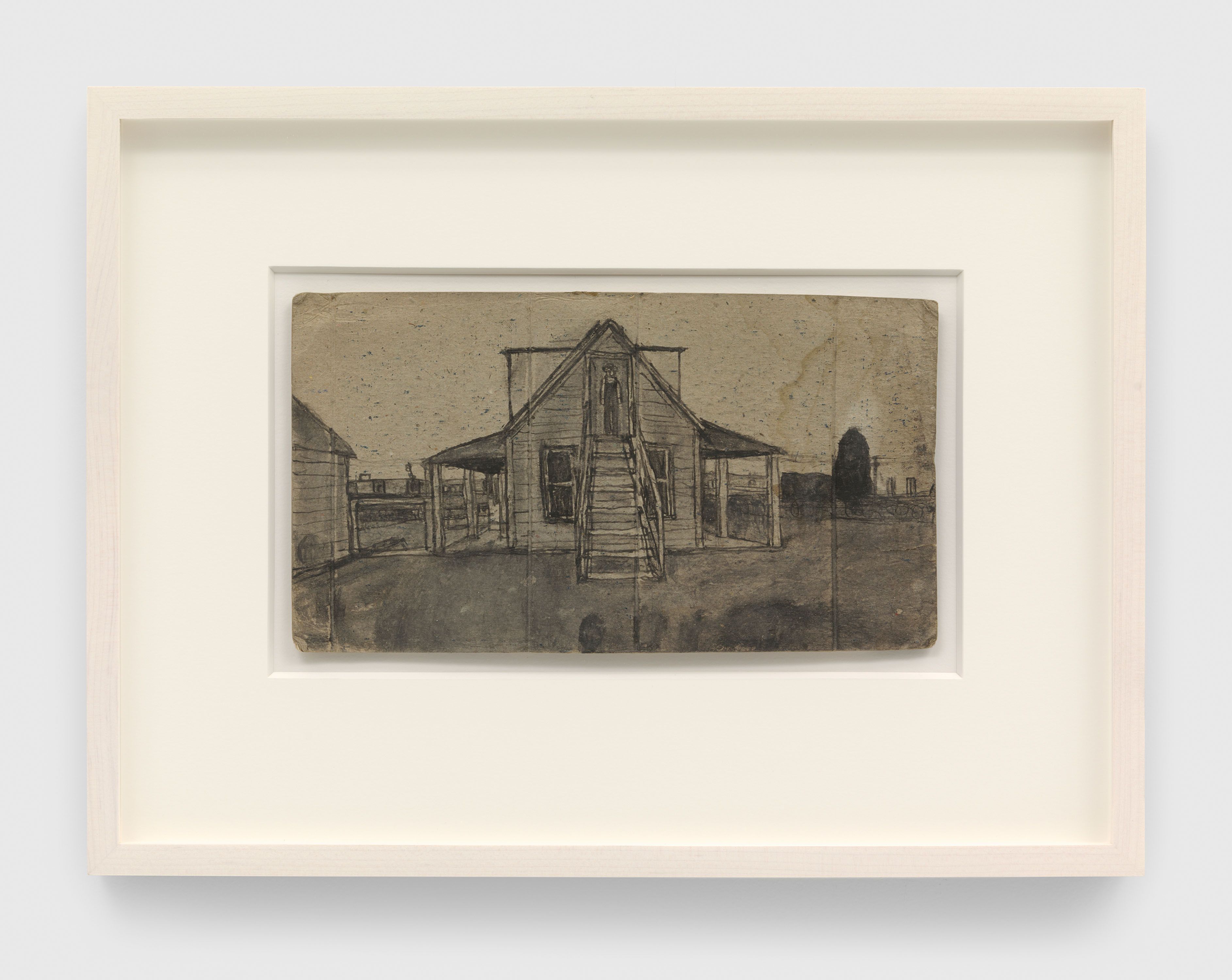 An untitled drawing by James Castle, undated.