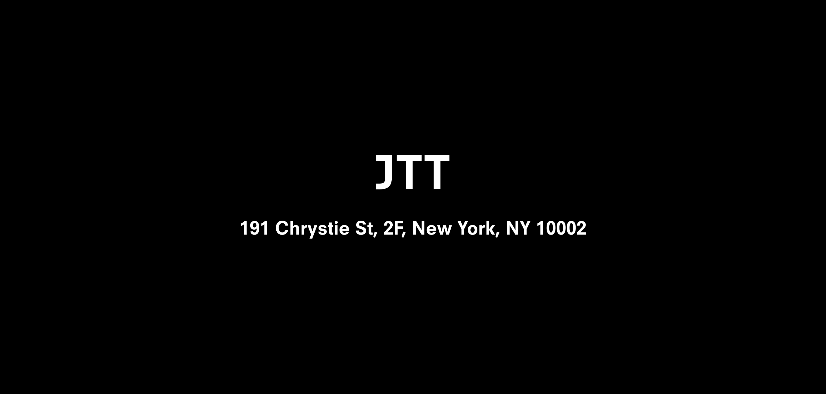 A graphic text header for JTT, dated 2020
