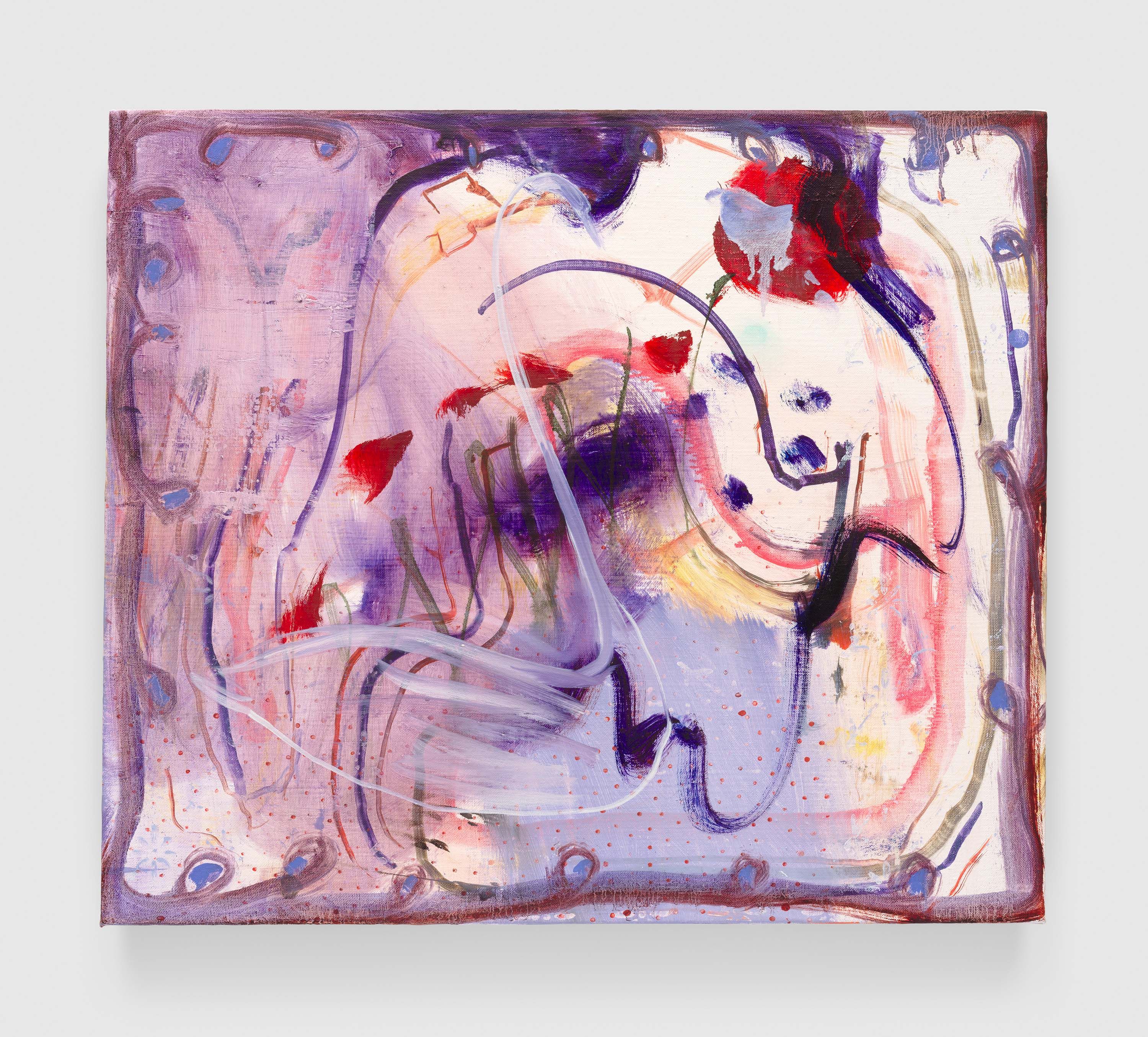 A painting by Emma McIntyre, titled Sea foam shame, dated 2024.