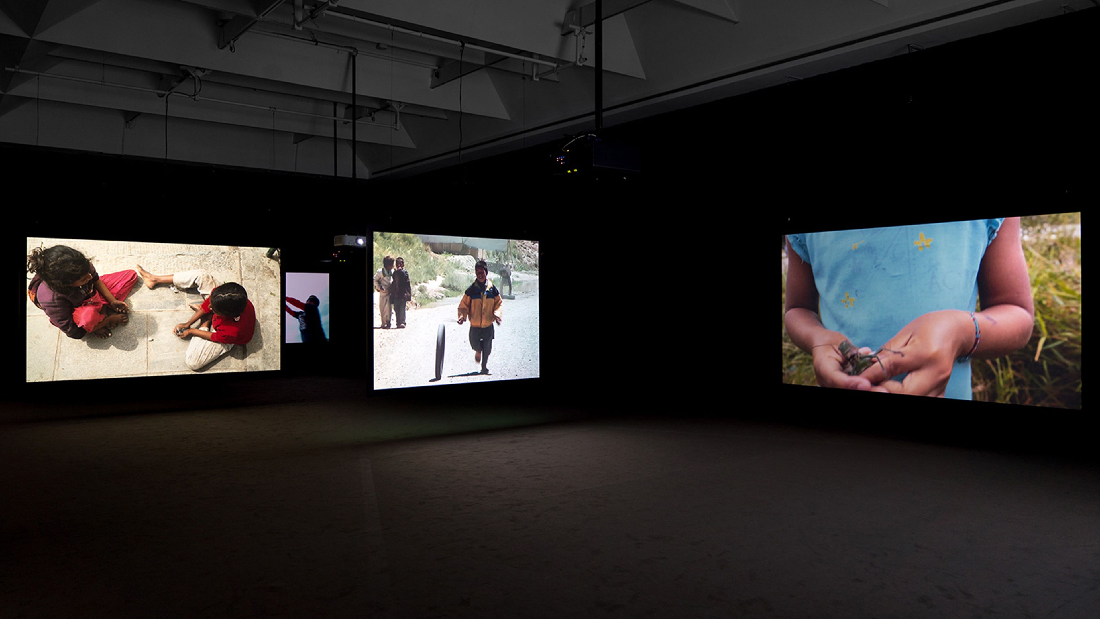 Installation view of Francis Alÿs: Children’s Games at Musée d'art contemporain in Montréal, dated 2019.