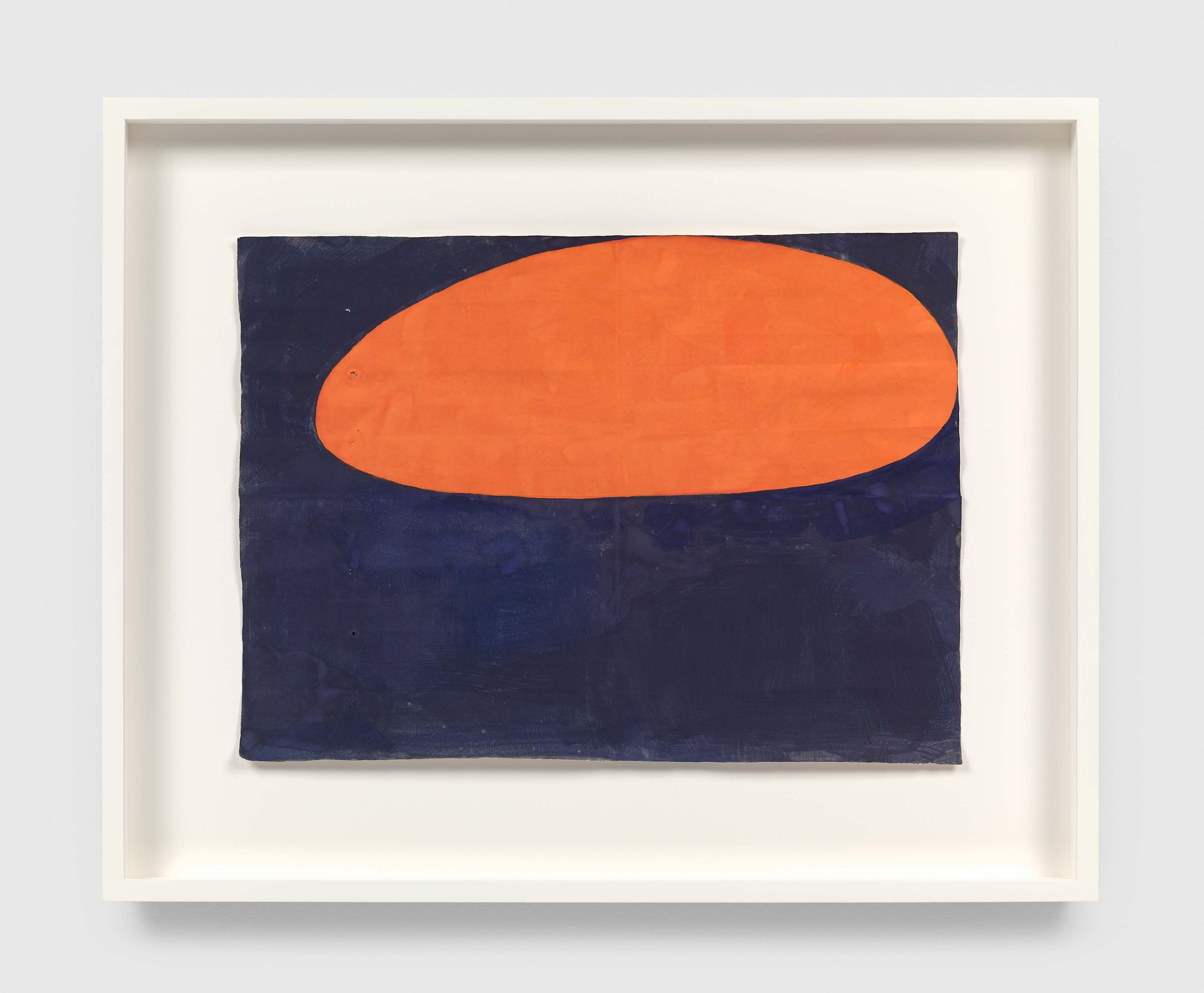 A watercolor on paper by Suzan Frecon, titled study from hot and dark lumière, dated 2021.