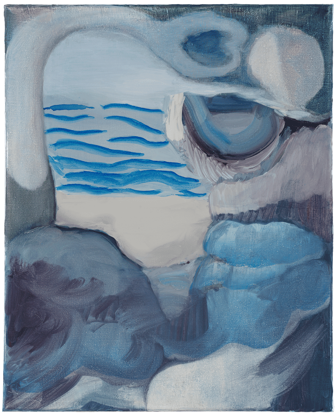 A painting by Rezi van Lankveld, titled Creature, dated 2019.