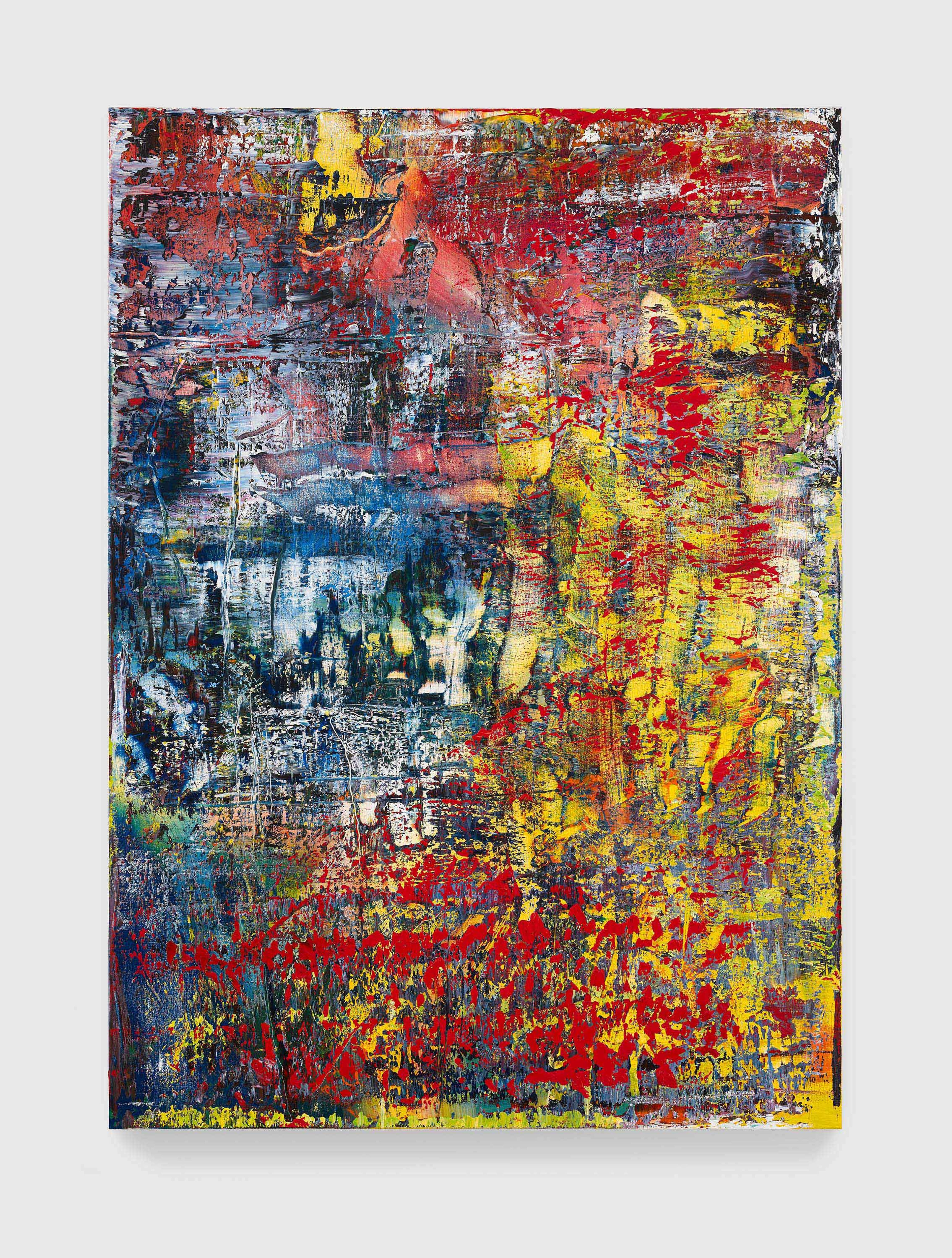 A painting by Gerhard Richter, titled Abstraktes Bild (Abstract Painting), dated 2015.