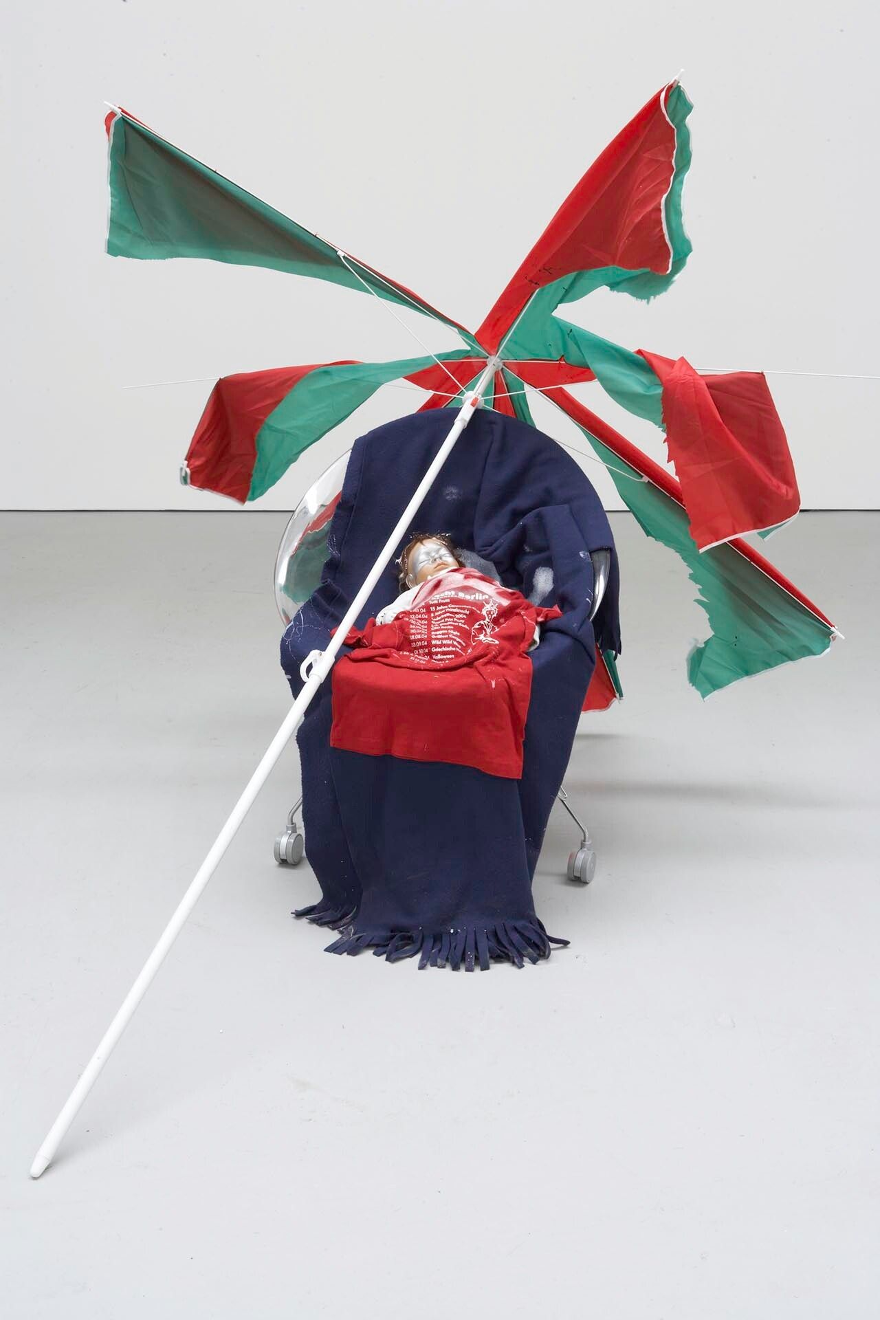 An untitled mixed media sculpture by Isa Genzken, dated 2006.