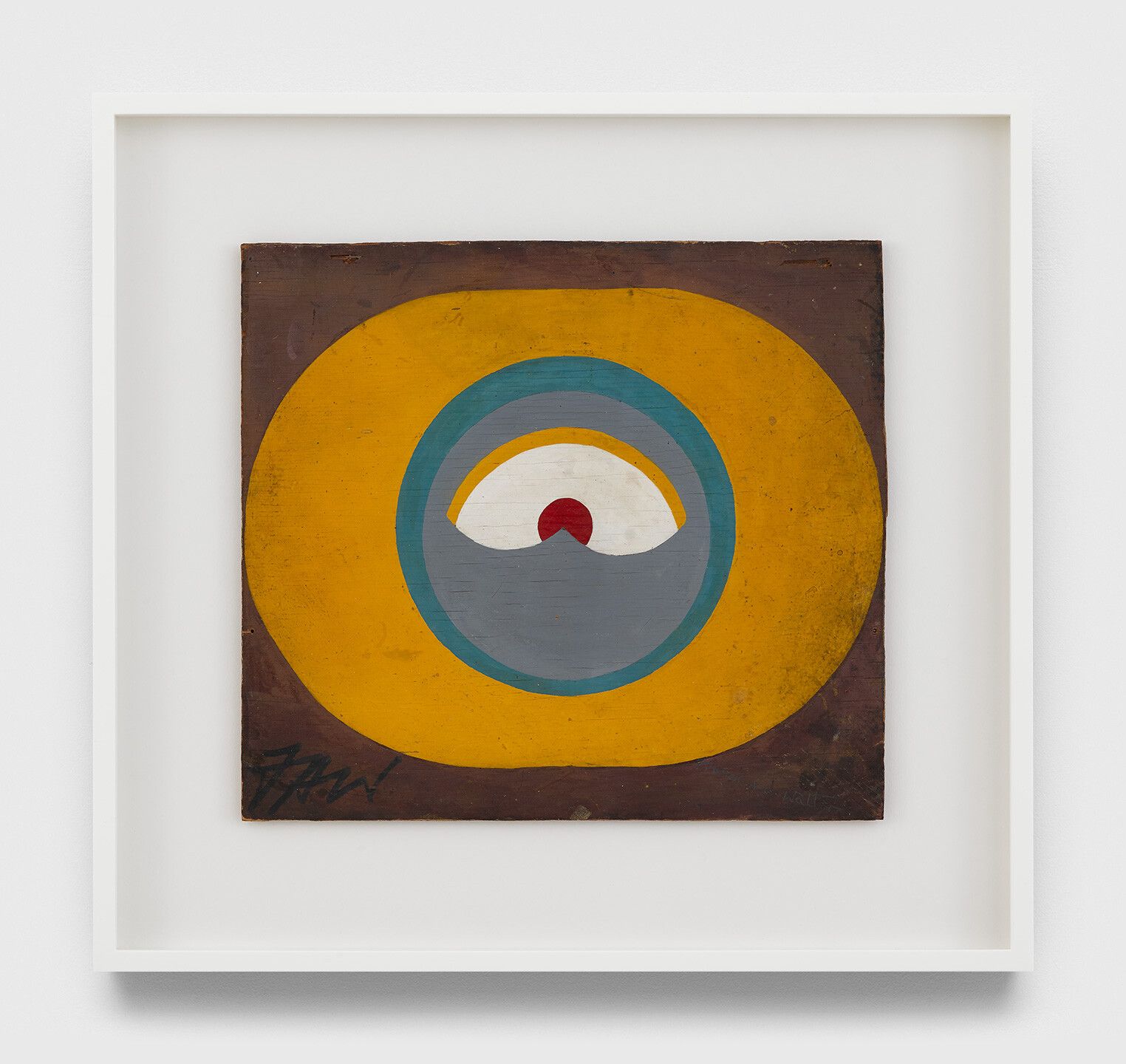 An undated oil painting on Masonite by Frank Walter, titled Hypnosis.