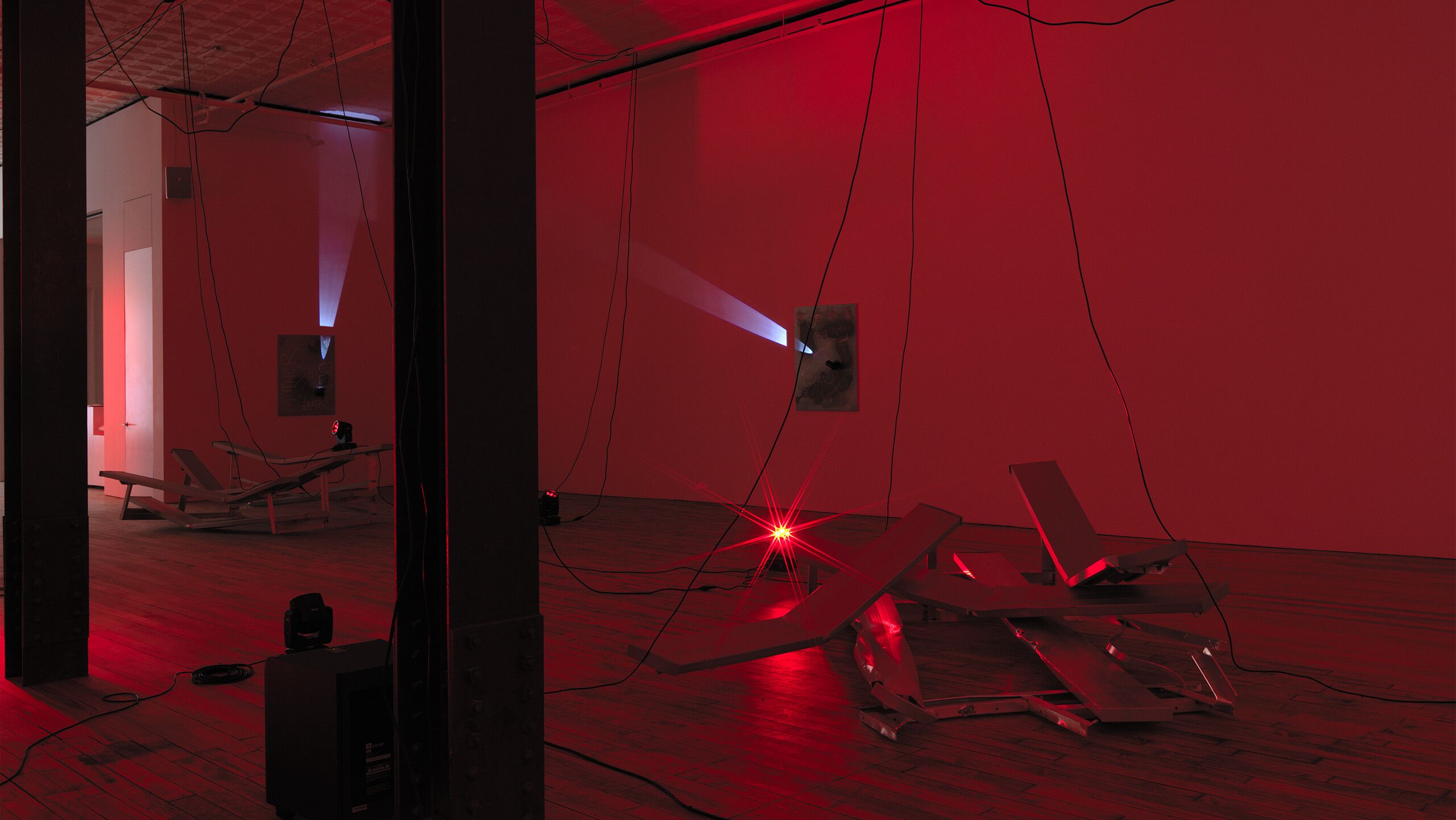 Installation view of the exhibition, Nikita Gale: END OF SUBJECT, at 52 Walker in New York, dated 2022.