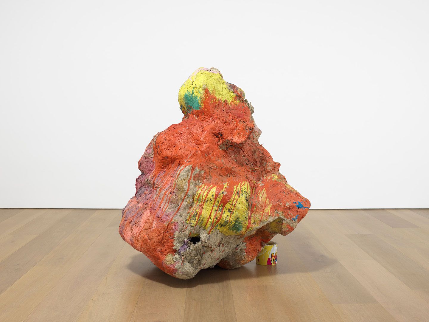 A sculpture by Franz West, titled Sisyphos I, dated 2002.