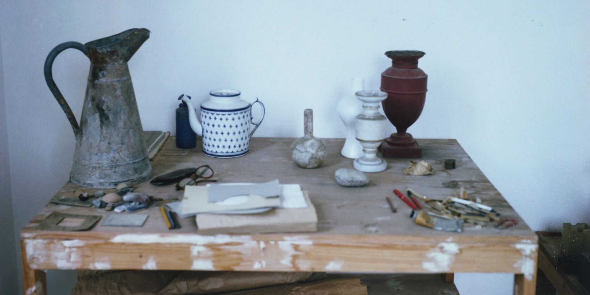 A Photo by Francois Halard of Giorgio Morandi's Studio, Grizzana. Bologna, dated 2017.