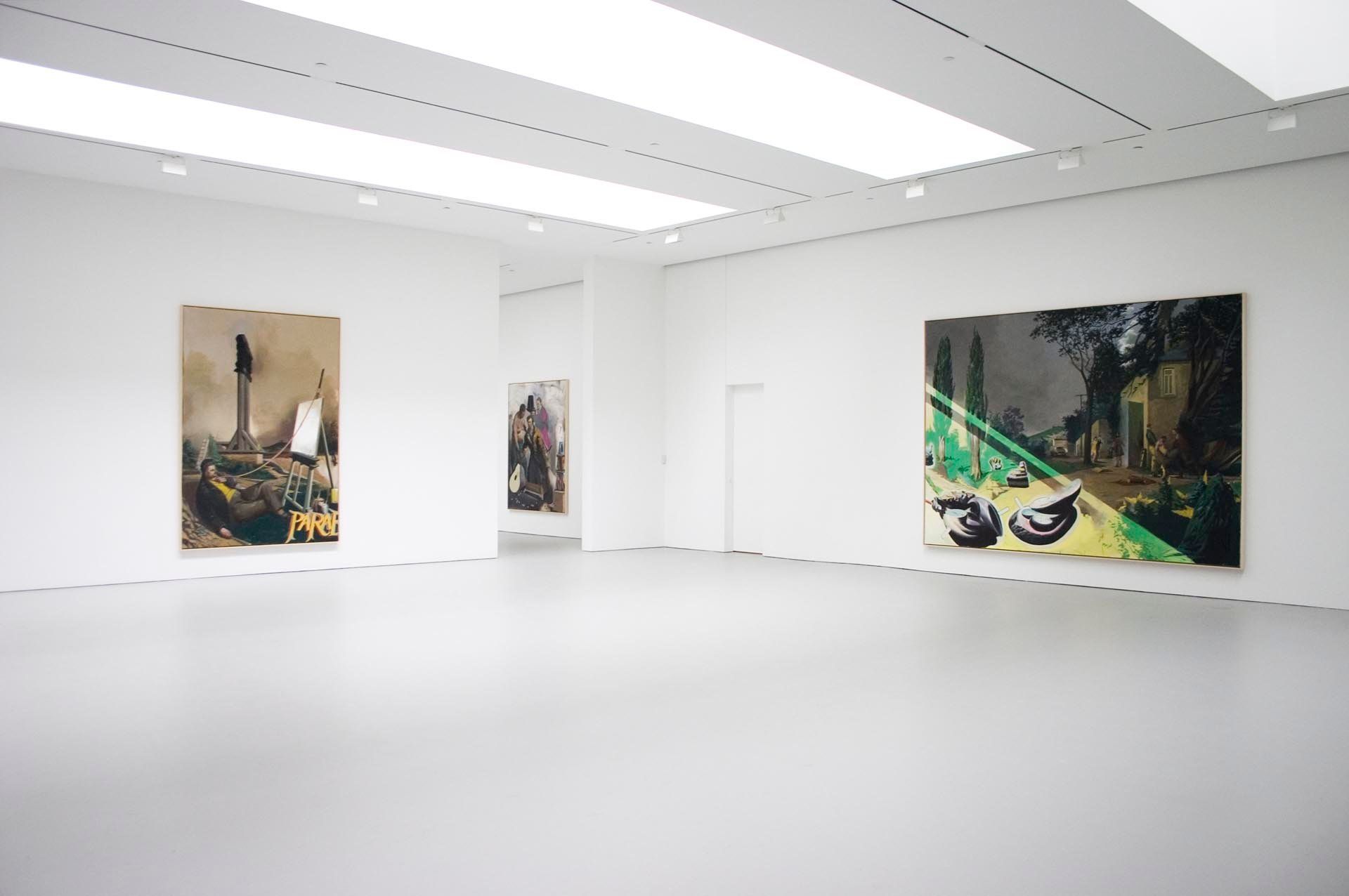 Installation view of the exhibition Neo Rauch at David Zwirner in New York, dated 2008.