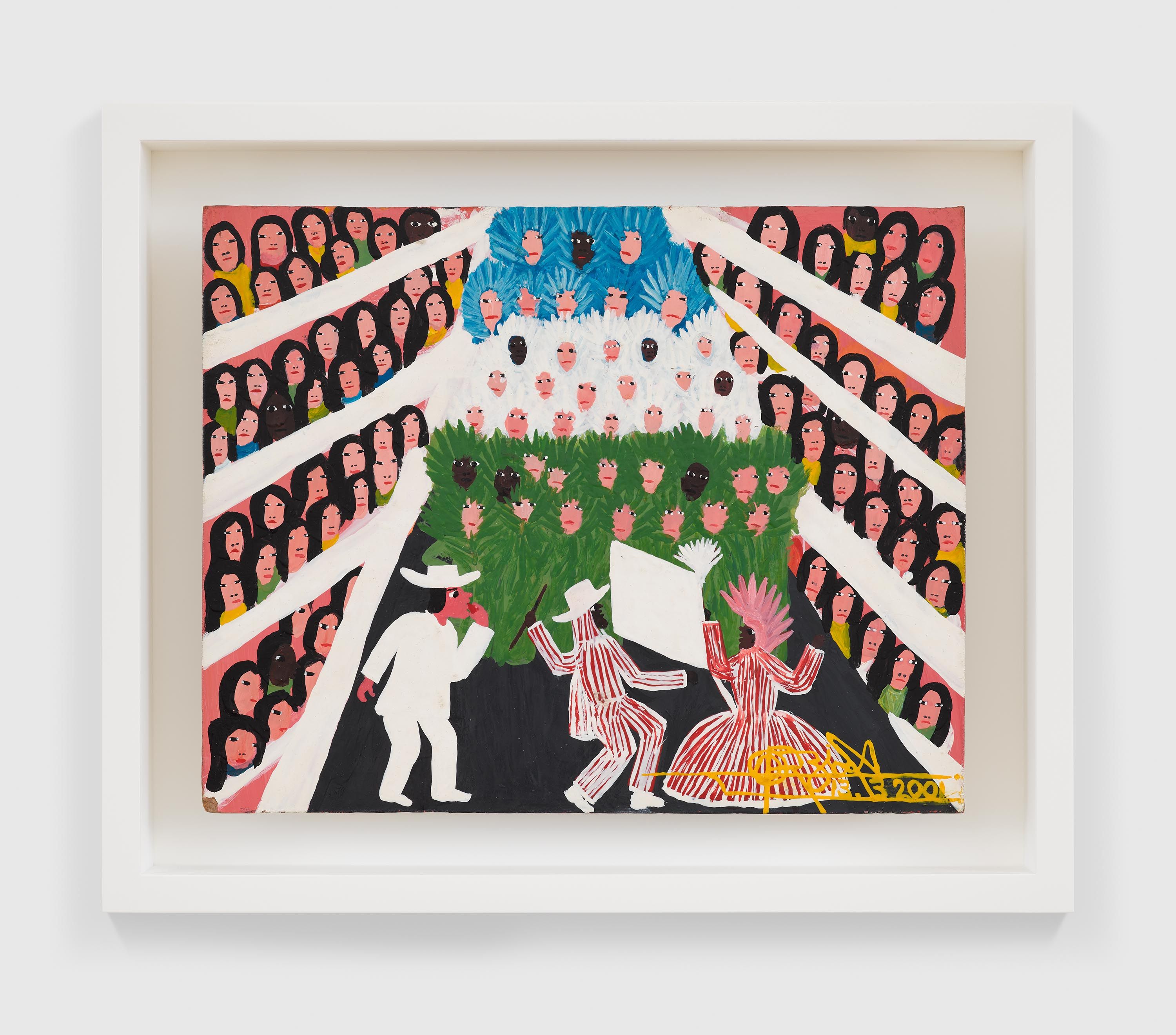 A painting by Odoteres Ricardo de Ozias, titled Sem título, dated 2001.