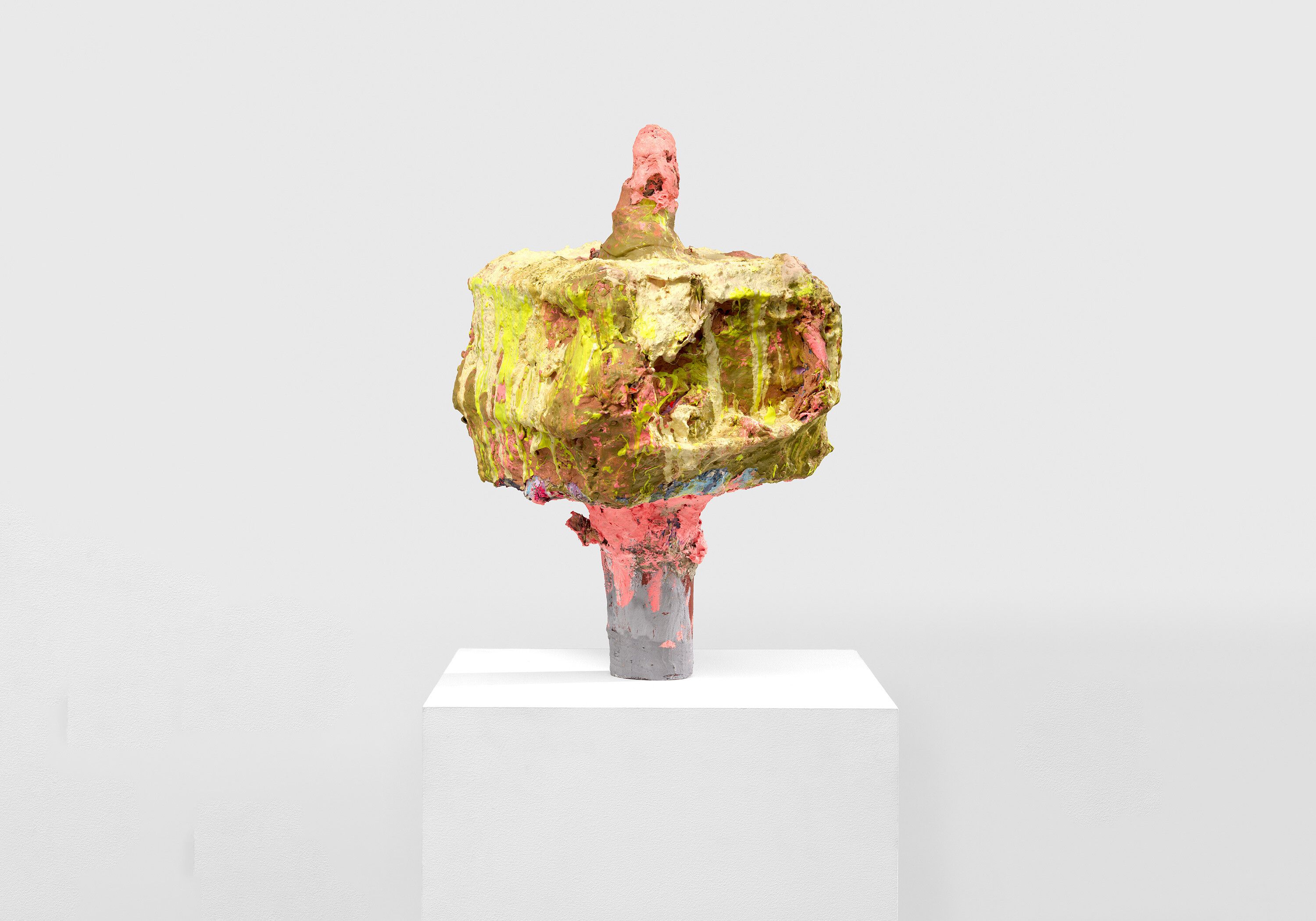 An untitled sculpture by Franz West, dated 1998.