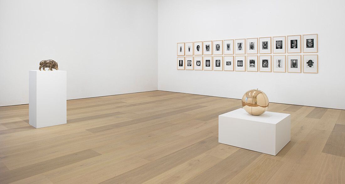 An installation view of an exhibition titled Sherrie Levine, at David Zwirner, New York, in 2016.