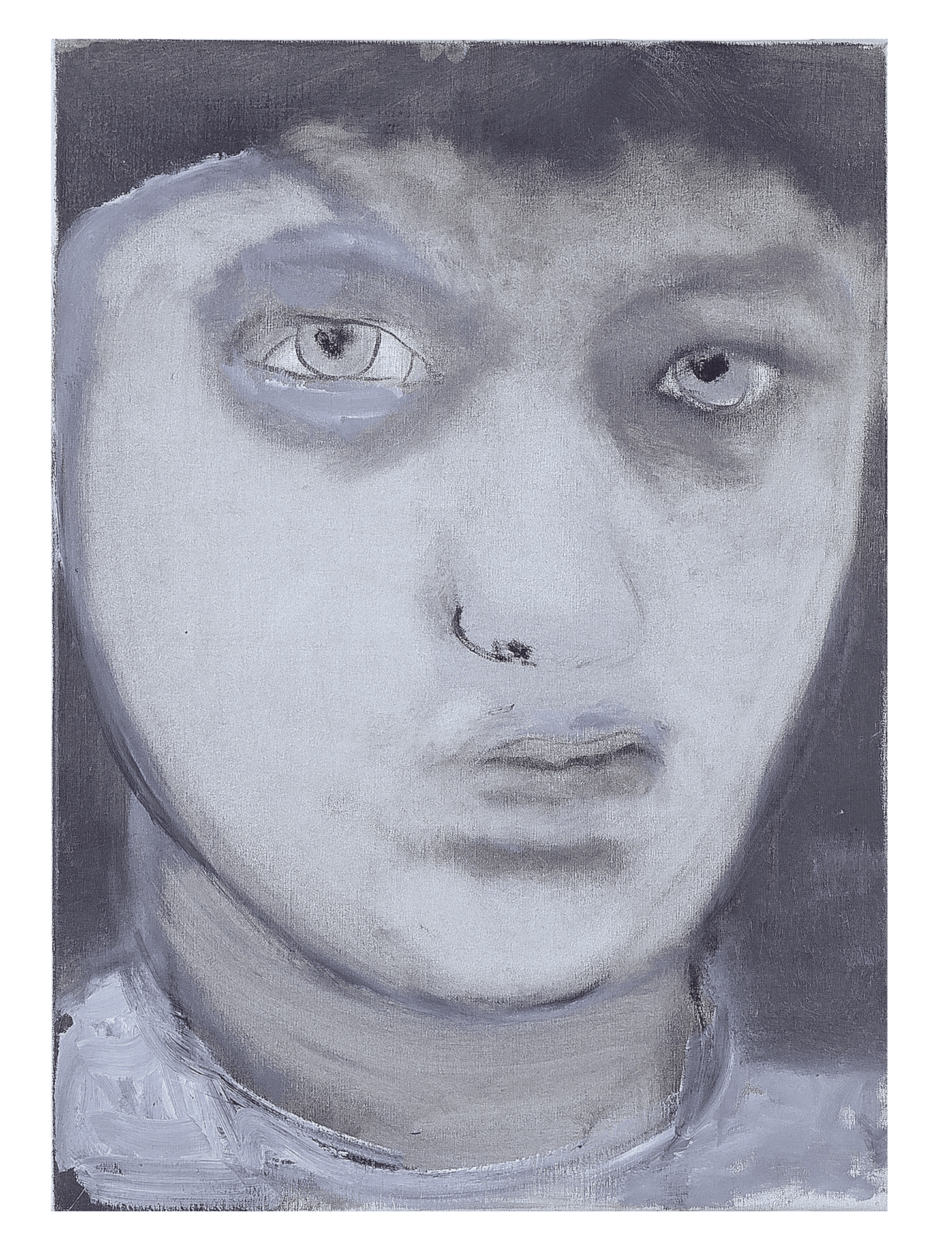 A painting by Marlene Dumas, titled Face, dated 1987.