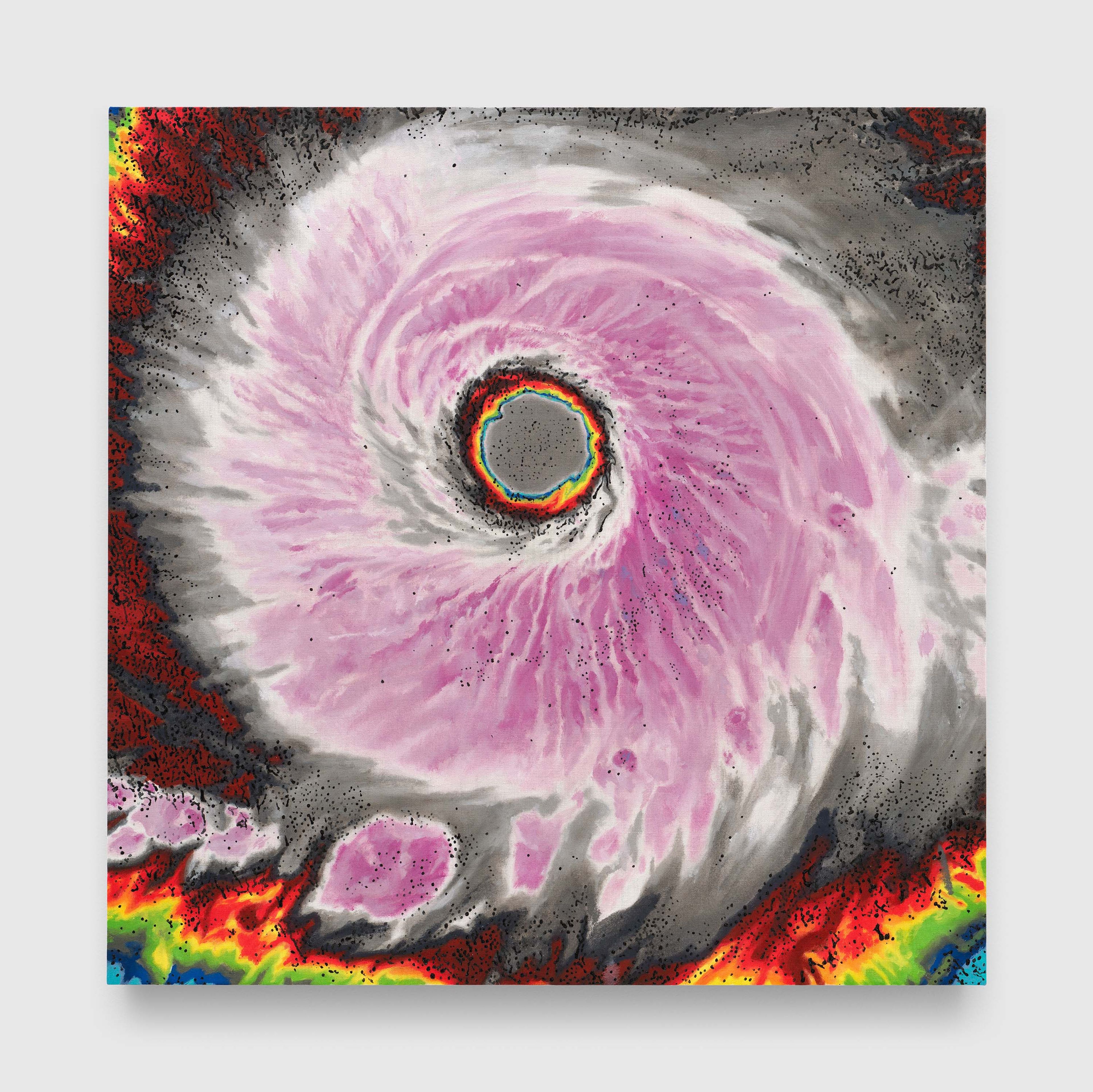 A painting by Nate Lowman, titled Irma, dated 2025.
