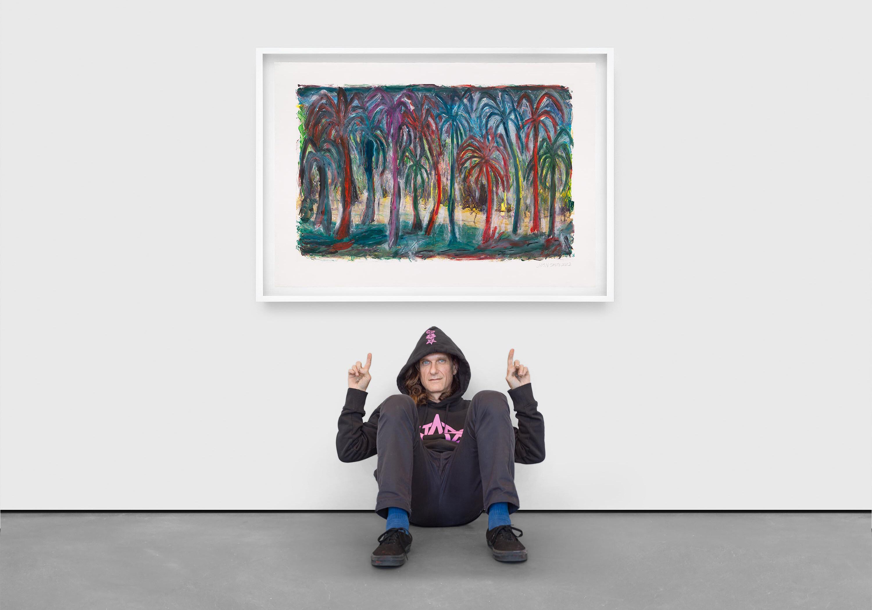 An untitled print by Josh Smith, dated 2022.