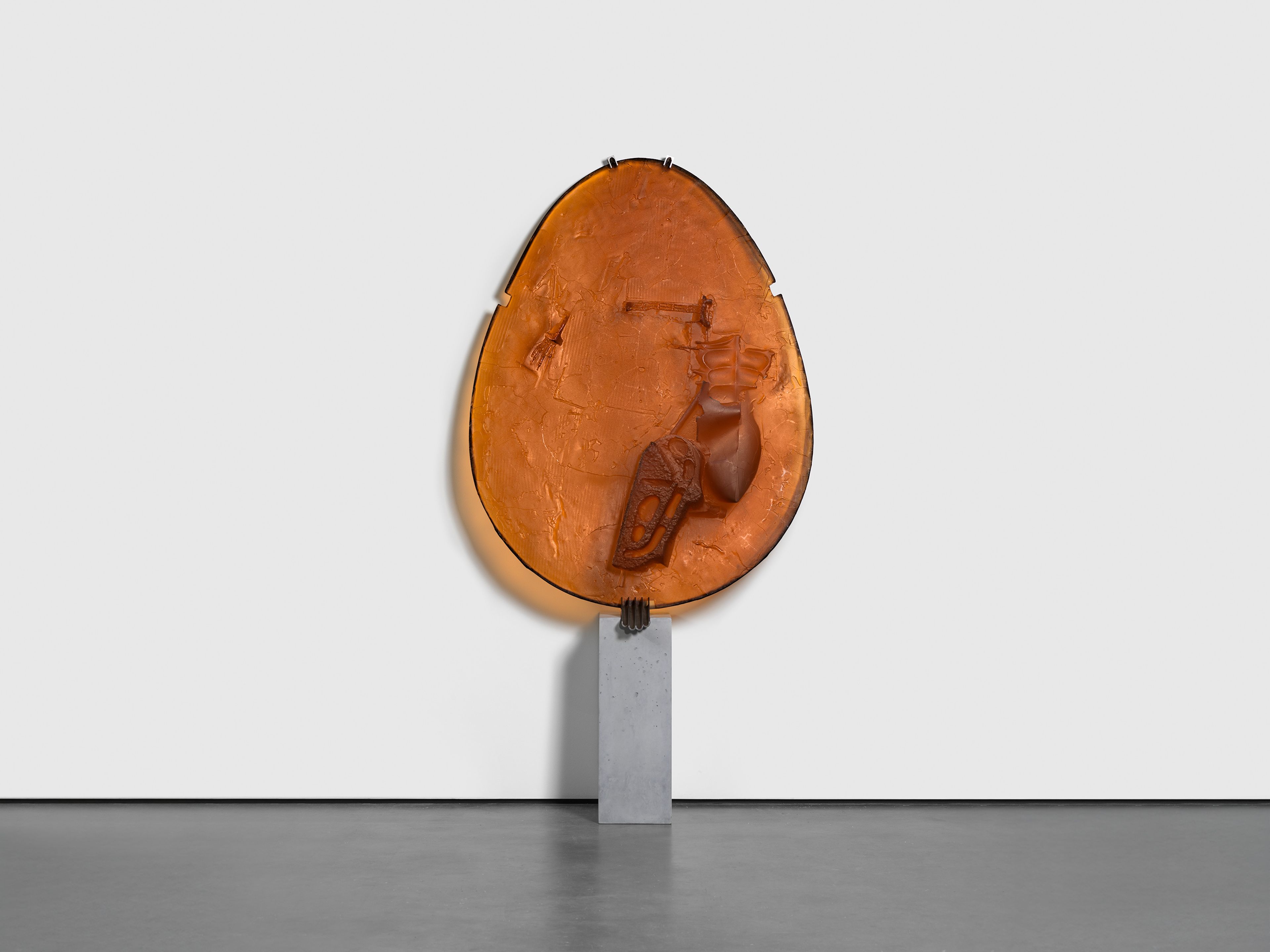 A sculpture by Andra Ursuta, titled Private Dancer (Amber), dated 2025.