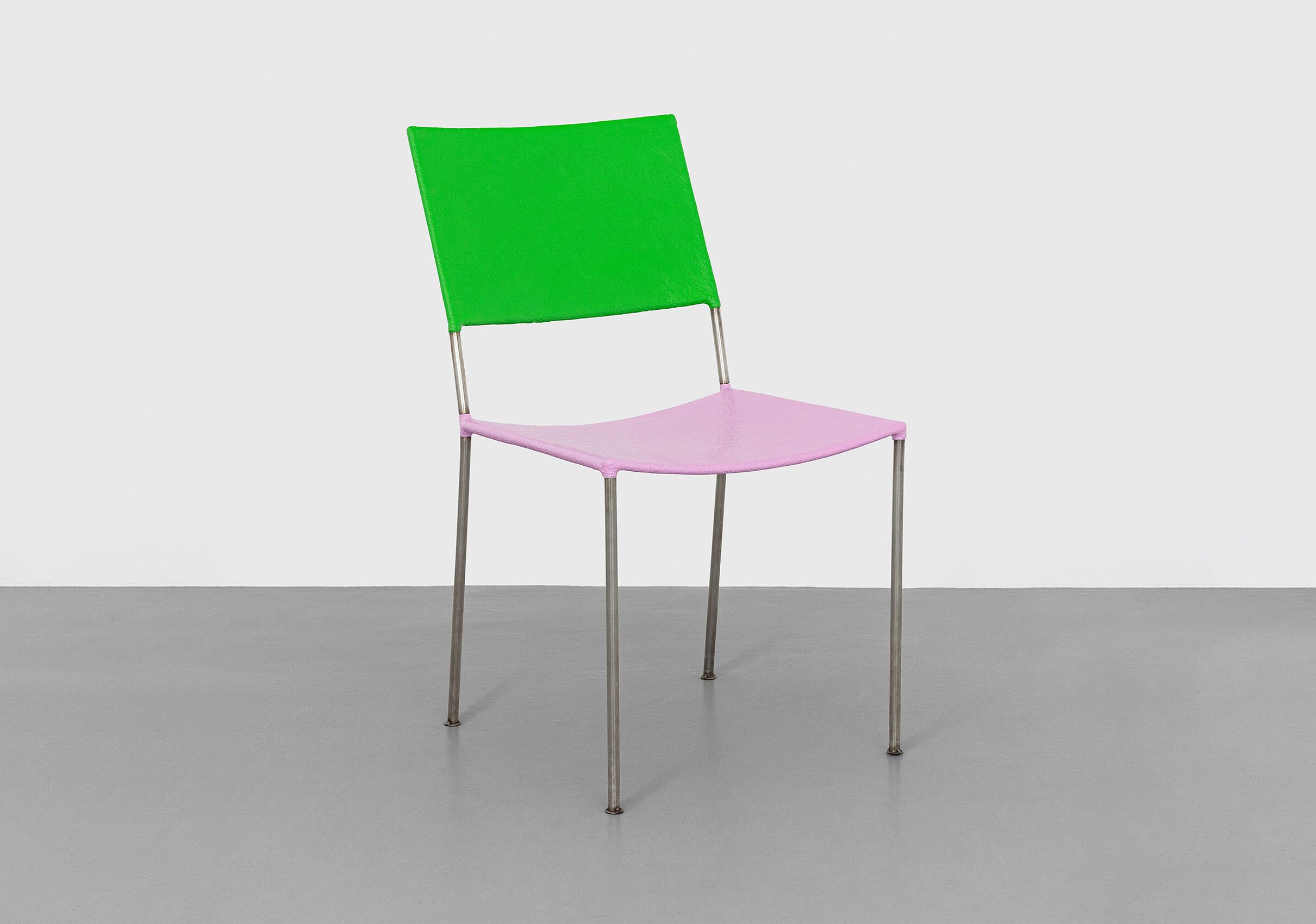 A furniture work by Franz West, titled ﻿Künstlerstuhl (Artist's Chair), dated in 2006 and 2022.