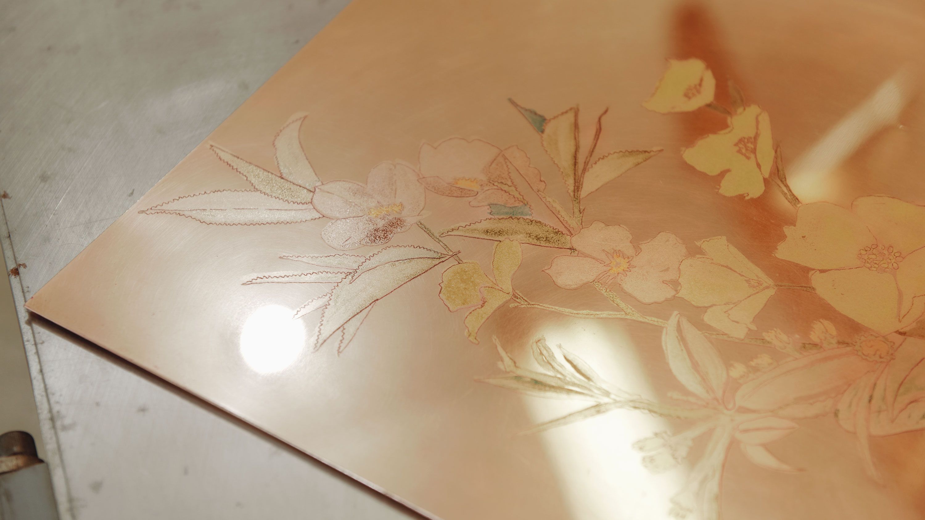 Detail of a print plate