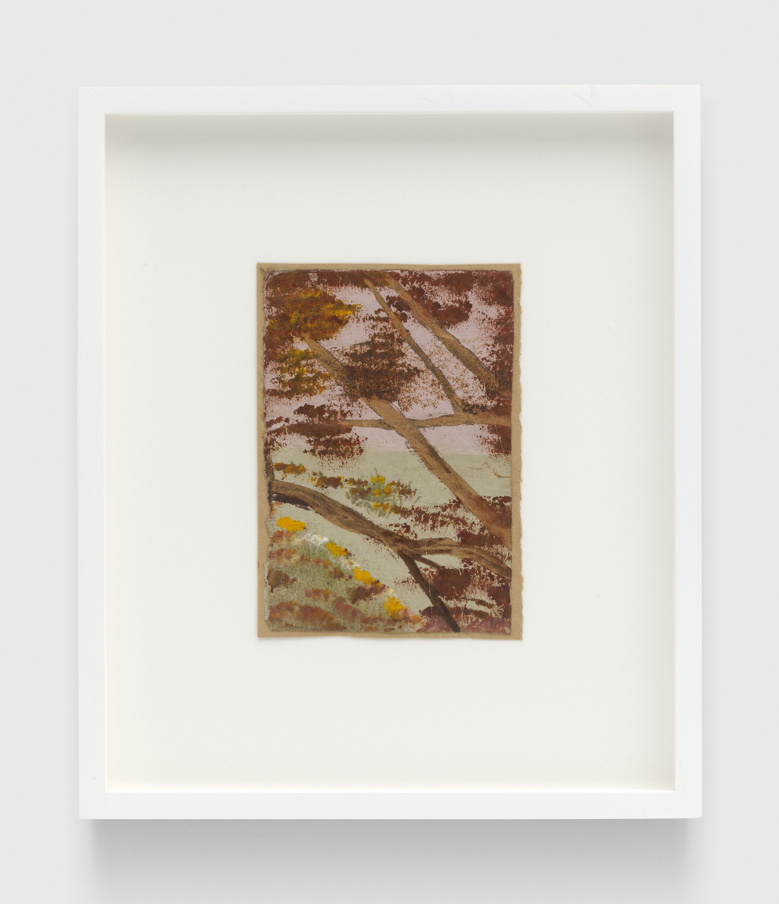 A painting by Frank Walter, called Untitled (A View through Branches), n.d.