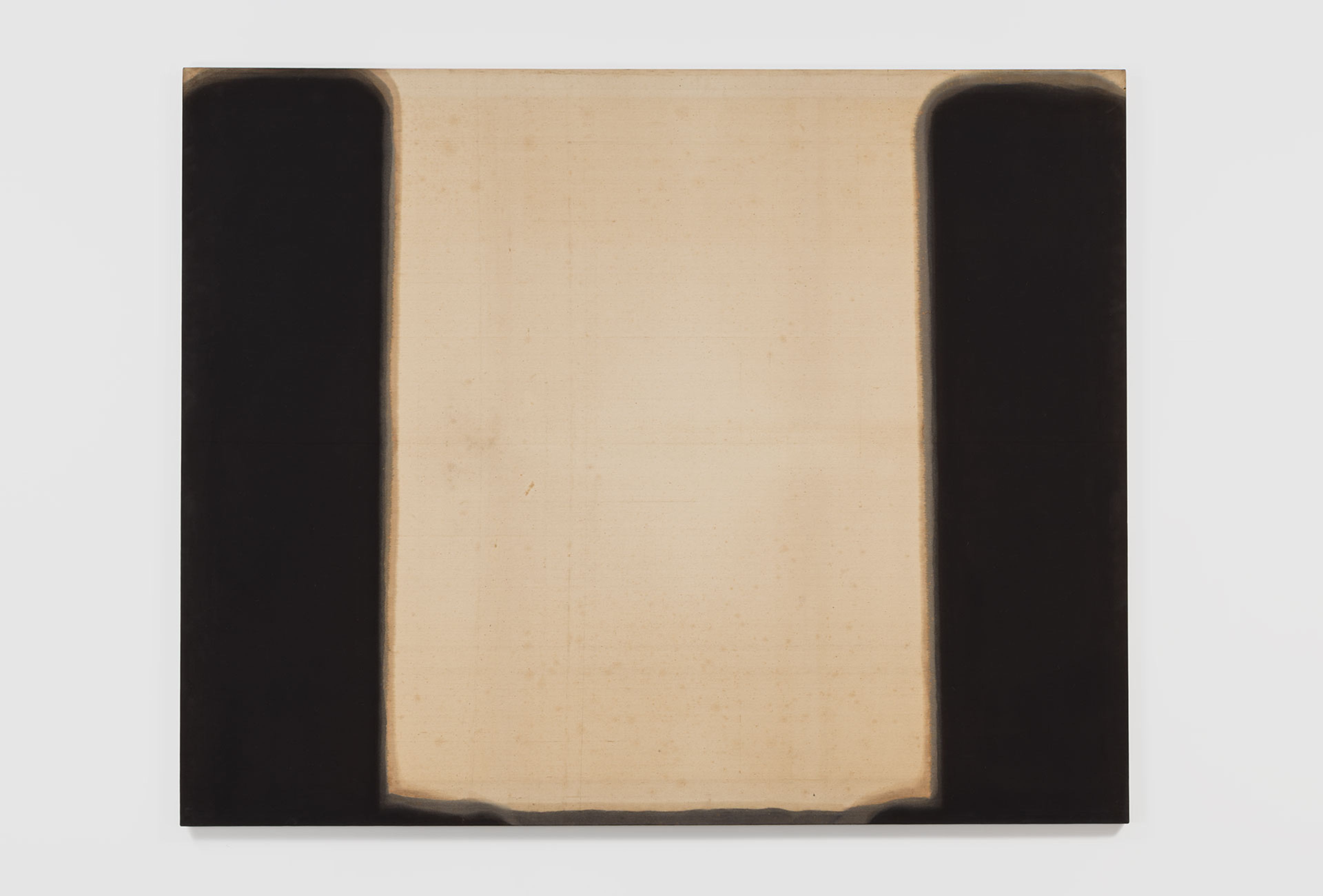 A painting by Yun Hyong-keun titled Burnt Umber & Ultramarine, dated 1978.