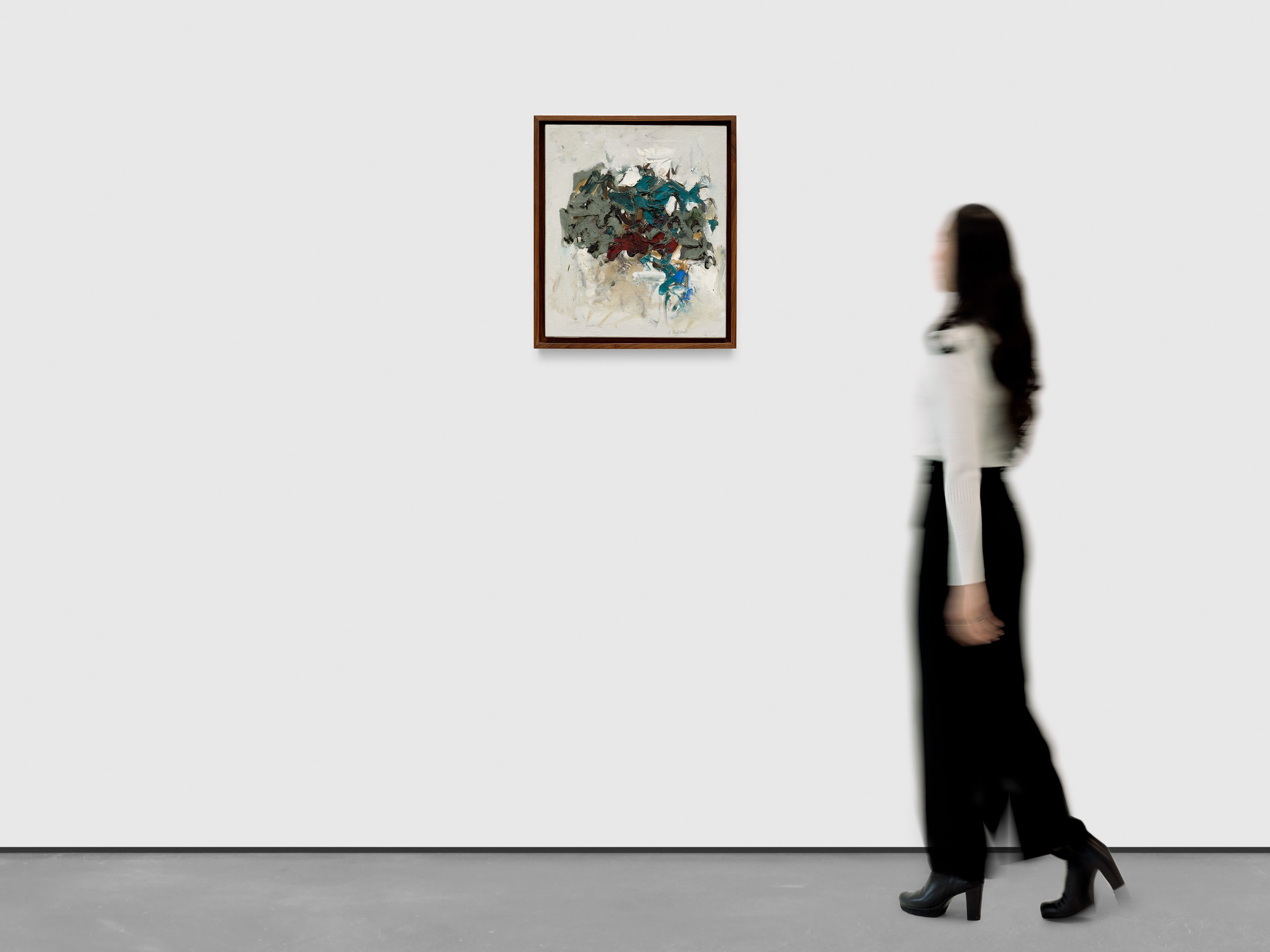 An untitled painting by Joan Mitchell, dated circa 1964 to 1965.