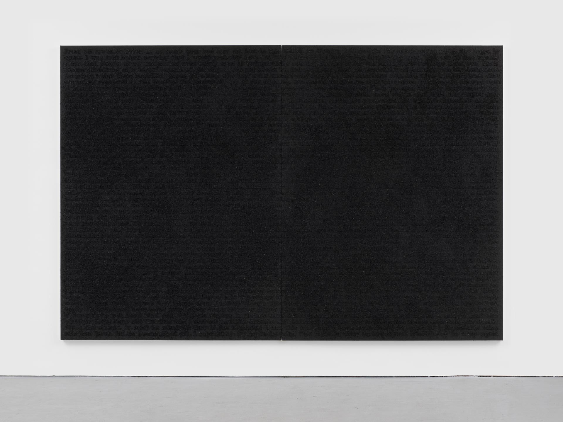 A painting by Glenn Ligon, titled Stranger #73, dated 2013.