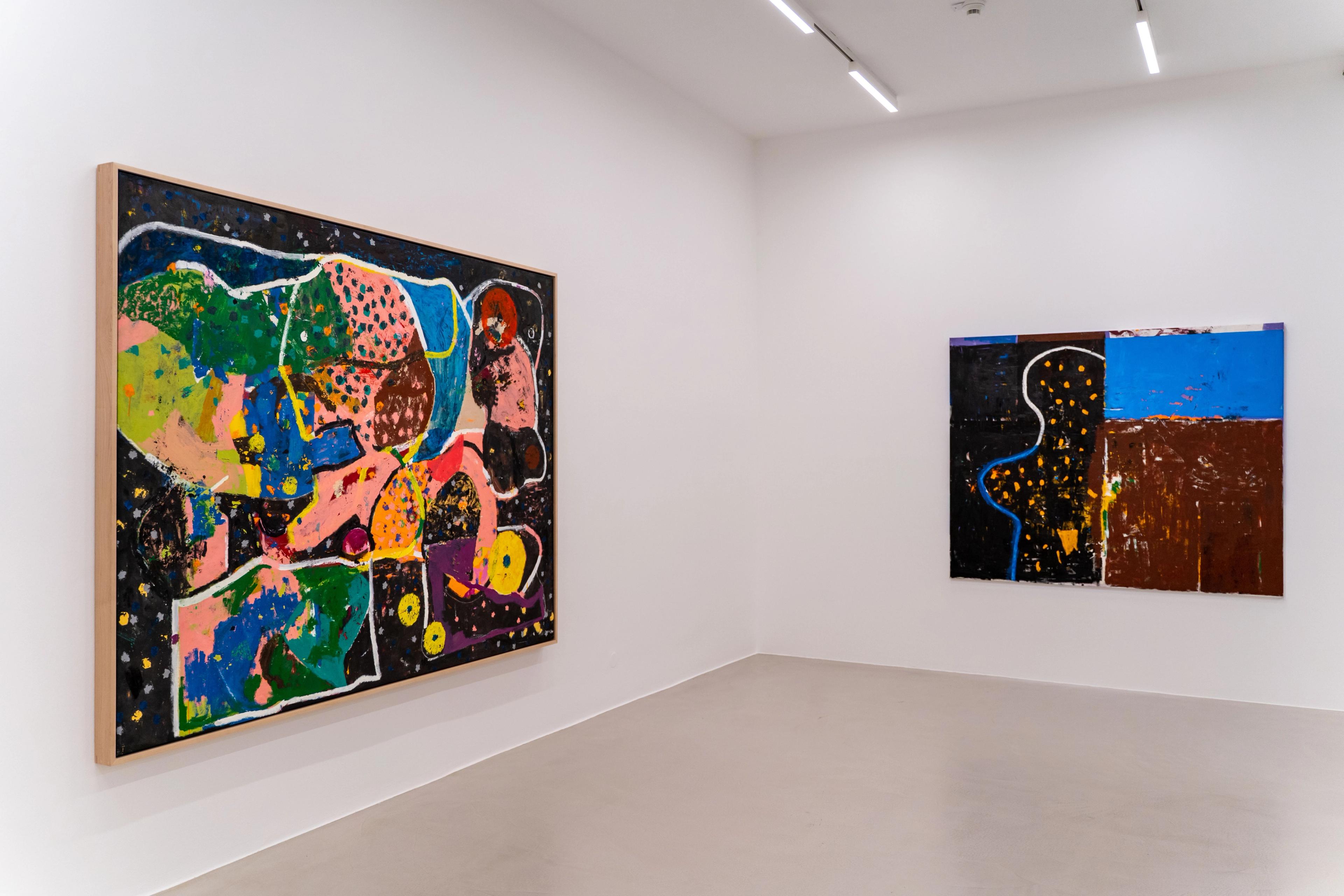 Installation view of the exhibition Joe Bradley at Kunsthalle Krems, located in Krems an der Donau, Austria, dated 2025.