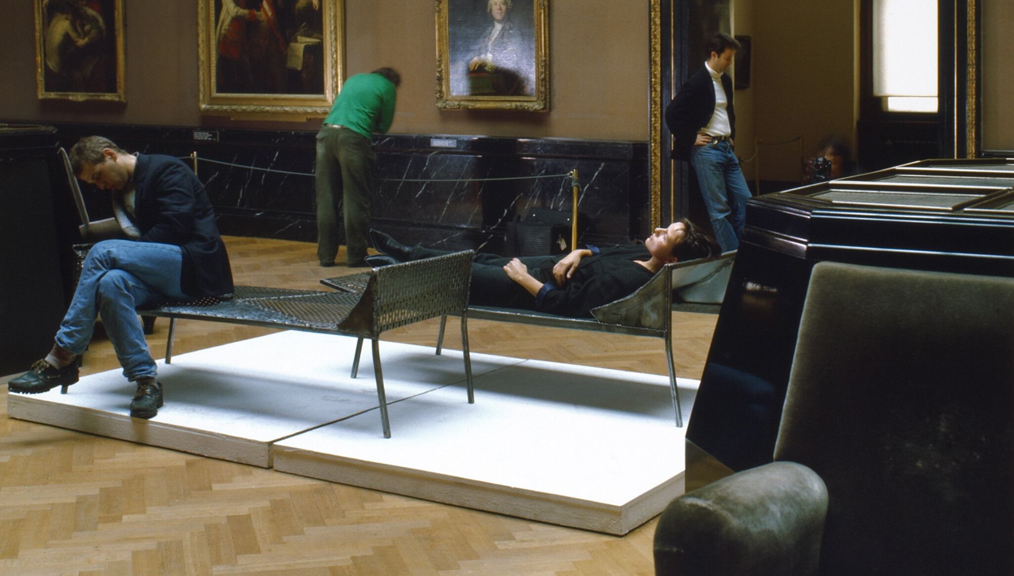 An Installation view, Franz West, Kunsthistorisches Museum Wien, Vienna, dated 1989. Photo by Margherita Spiluttini