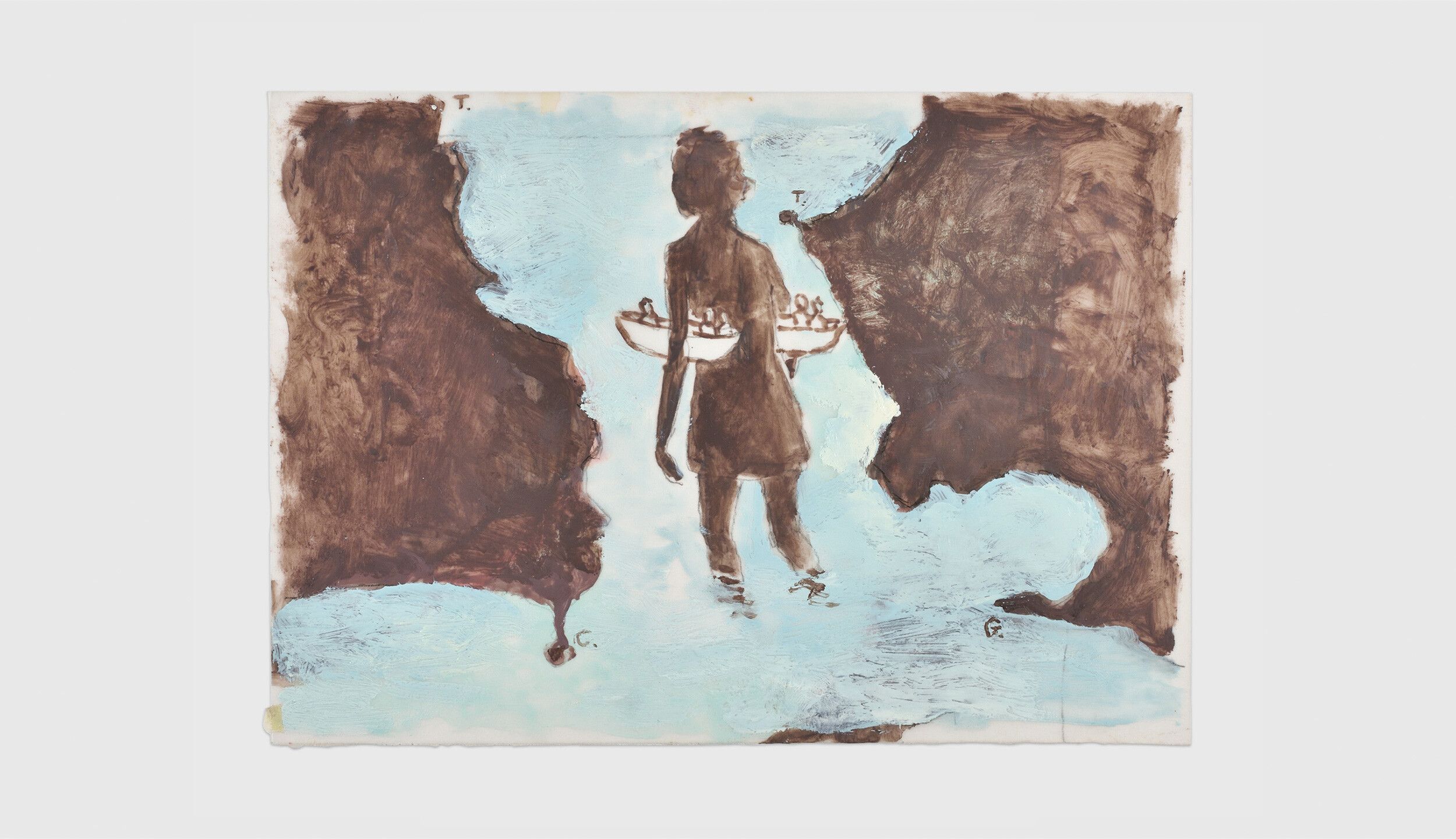 A detail from a work by Francis Alys, titled Don't Cross the Bridge Before You Get to the River, dated 2007-2008.